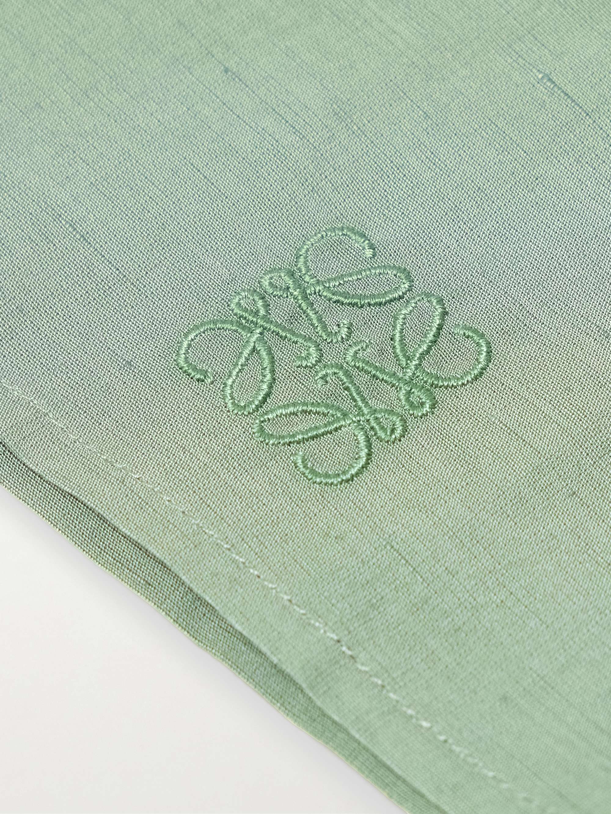 + Paula's Ibiza Oversized Convertible-Collar Logo-Embroidered Woven Shirt view