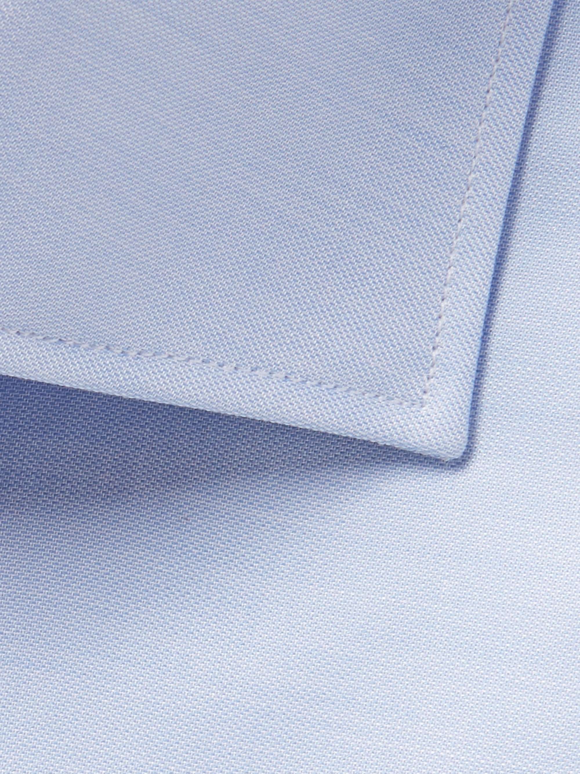 Light-Blue Trofeo Slim-Fit Cutaway-Collar Cotton-Poplin Shirt view