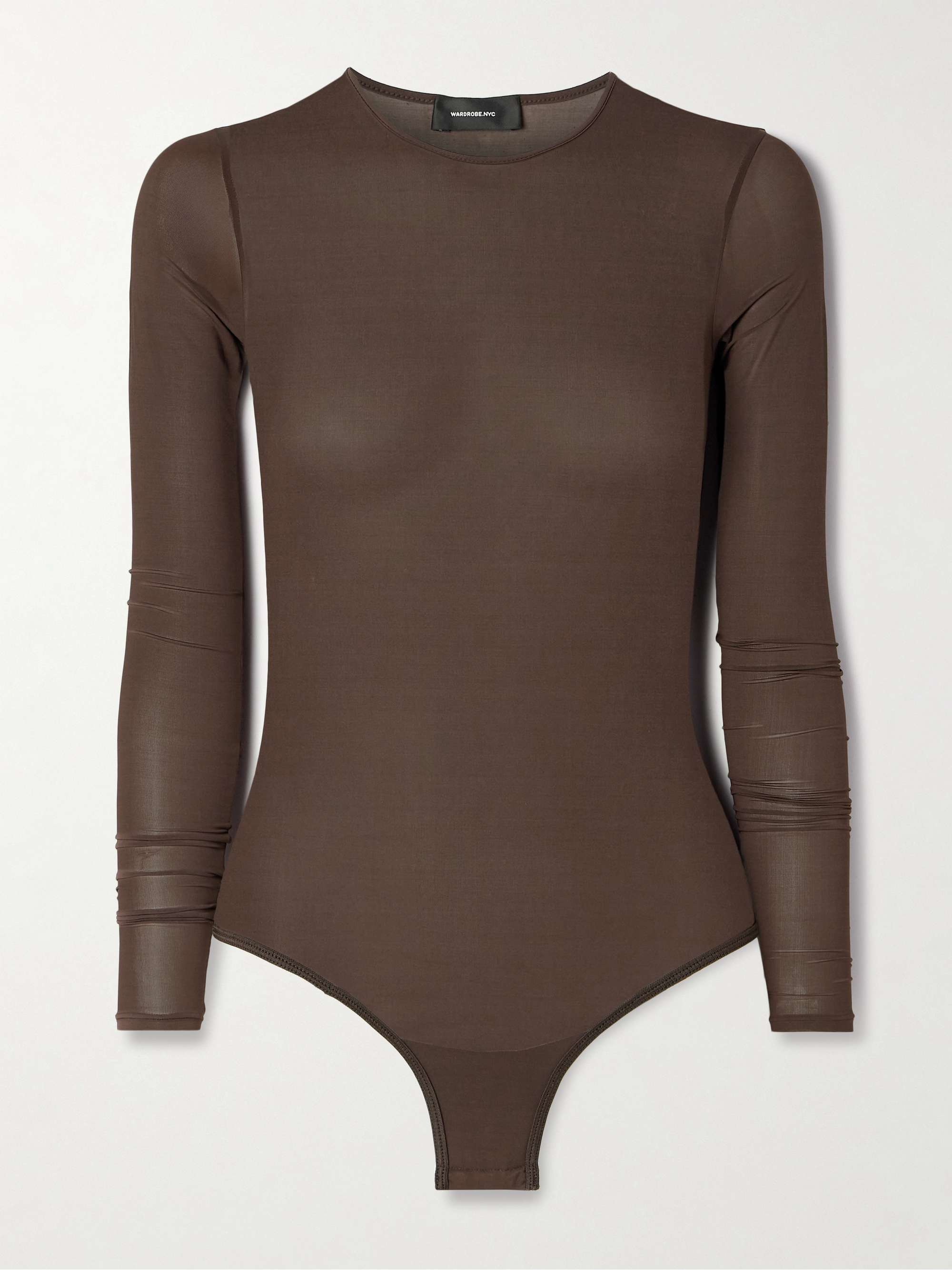 Stretch-jersey thong bodysuit hero visual