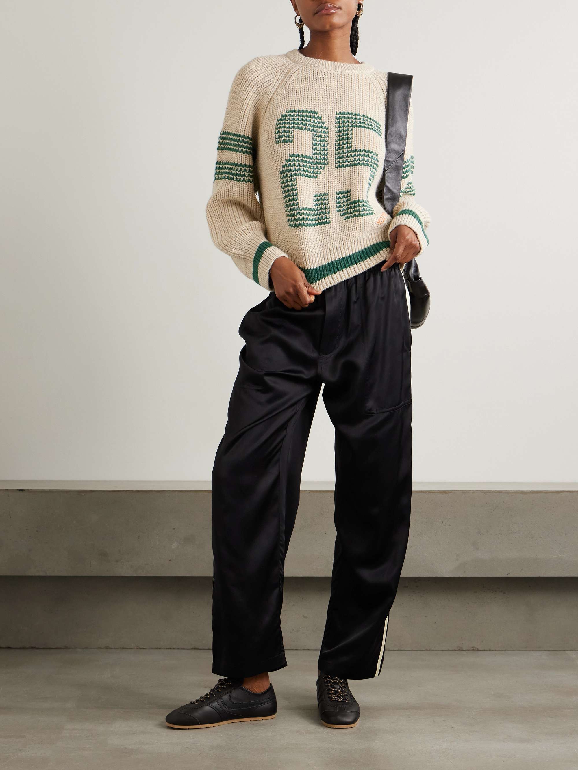 The Fisherman Concert embroidered alpaca-blend sweater view