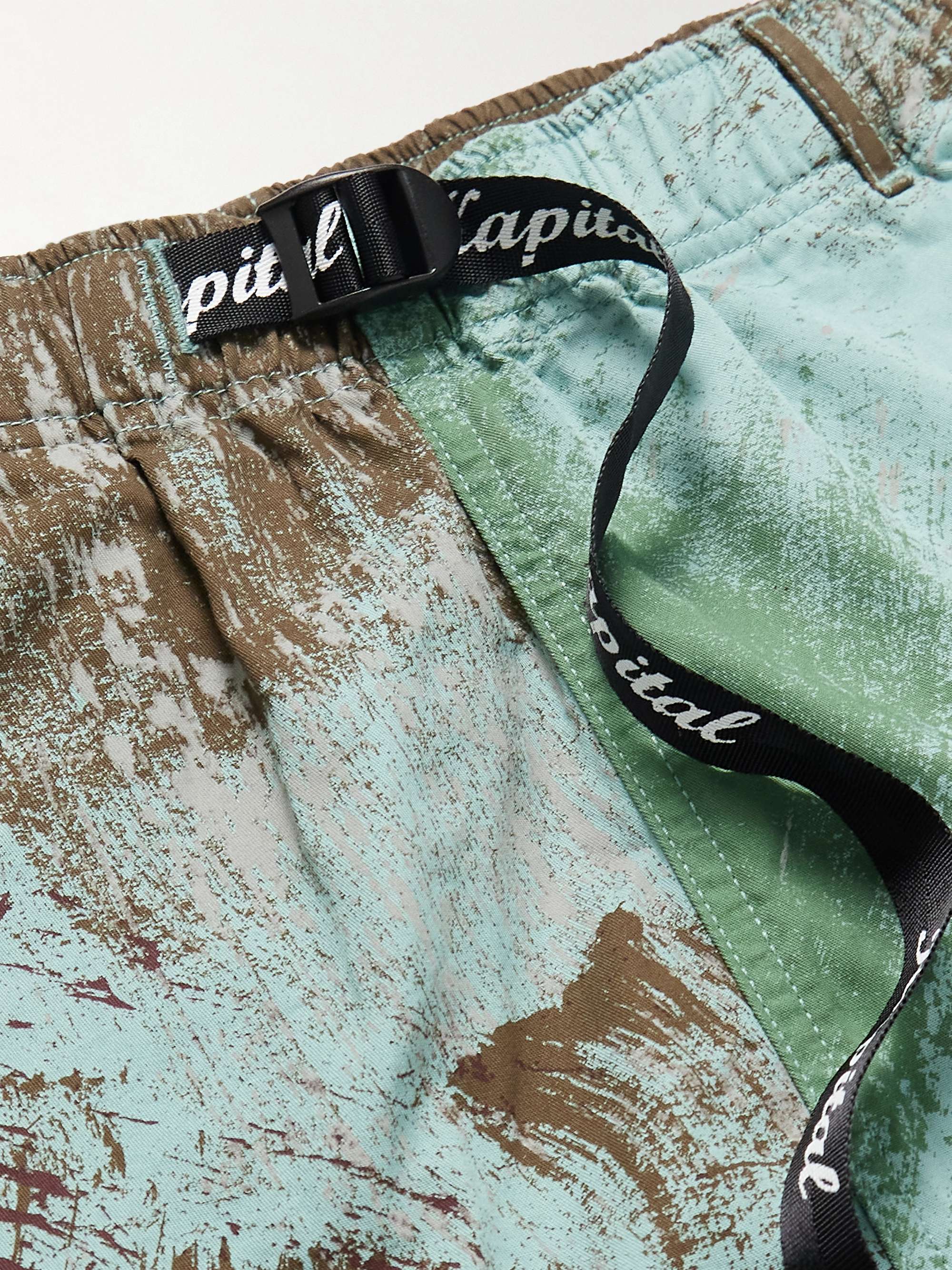 Straight-Leg Printed Shell Shorts view
