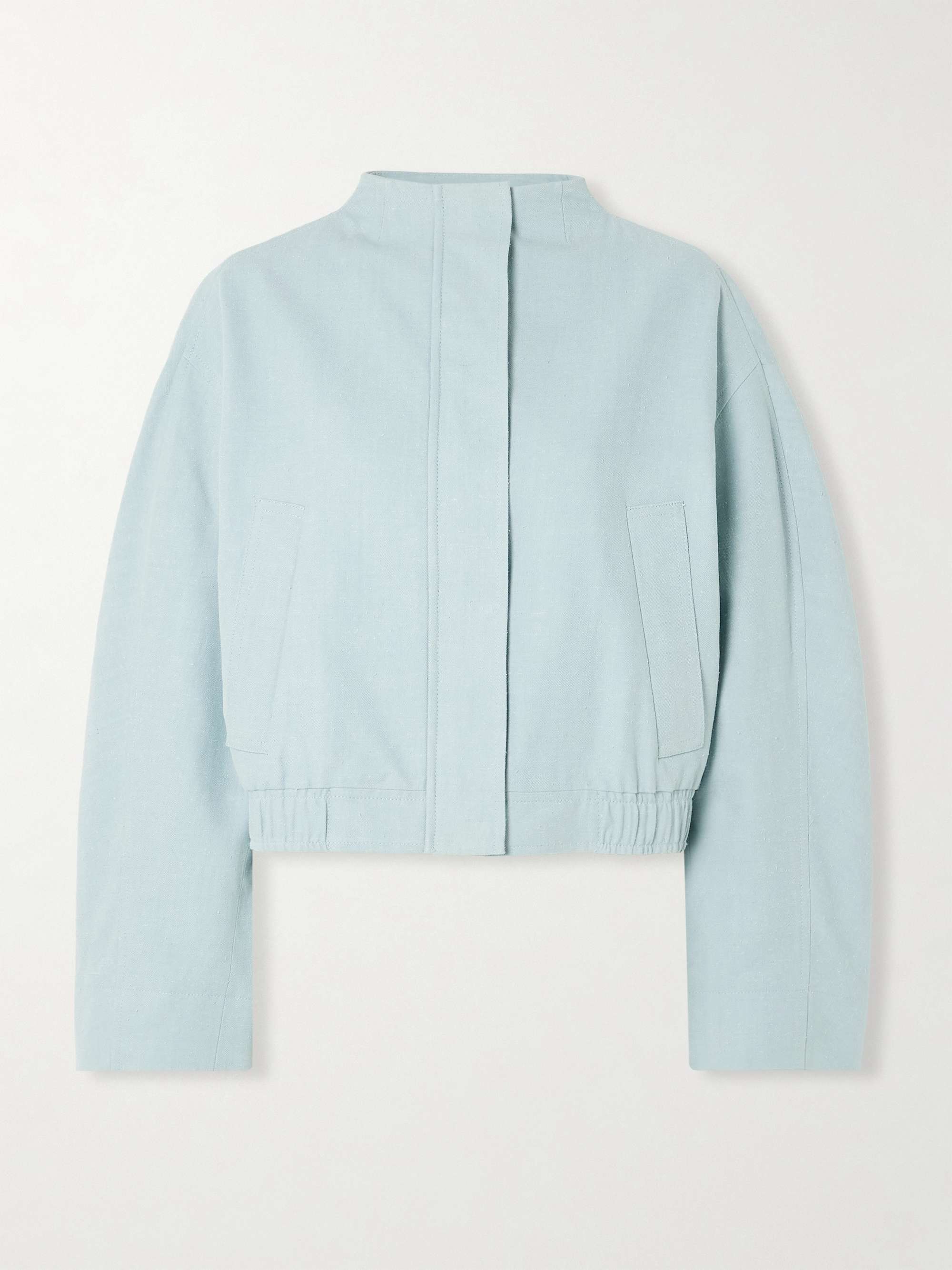 Bago cropped textured cotton-blend twill jacket hero visual