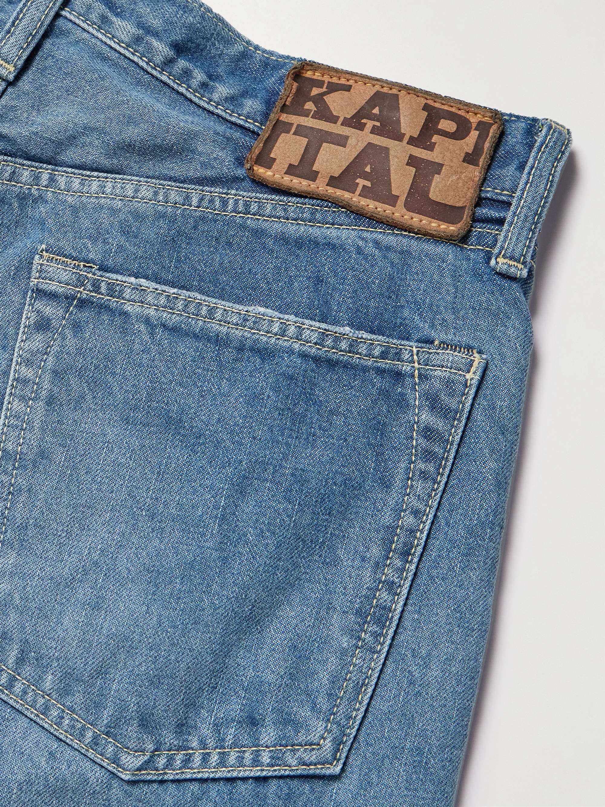 Monkey Cisco Straight-Leg Distressed Jeans view