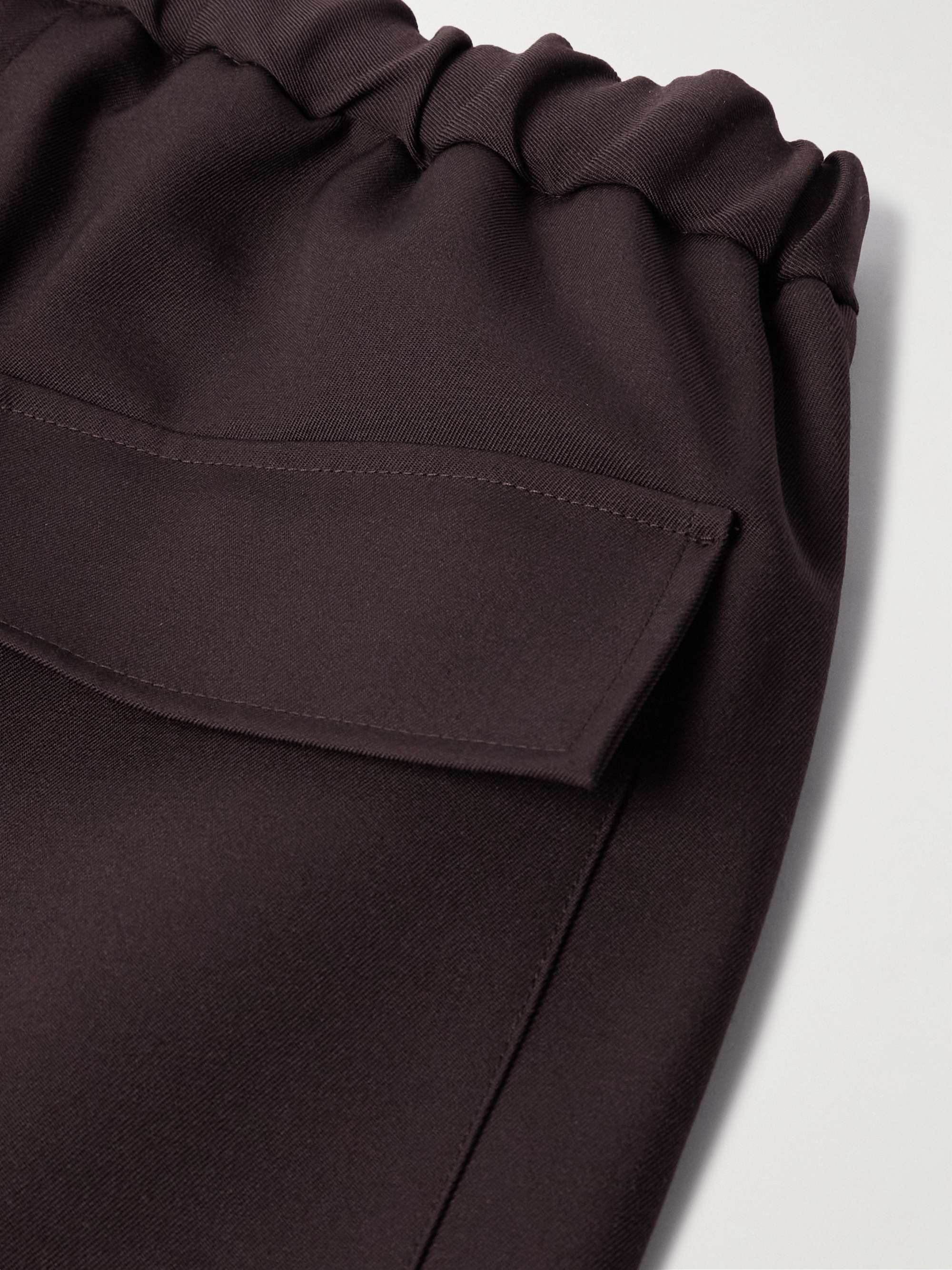 Tapered Cropped Gabardine Trousers view
