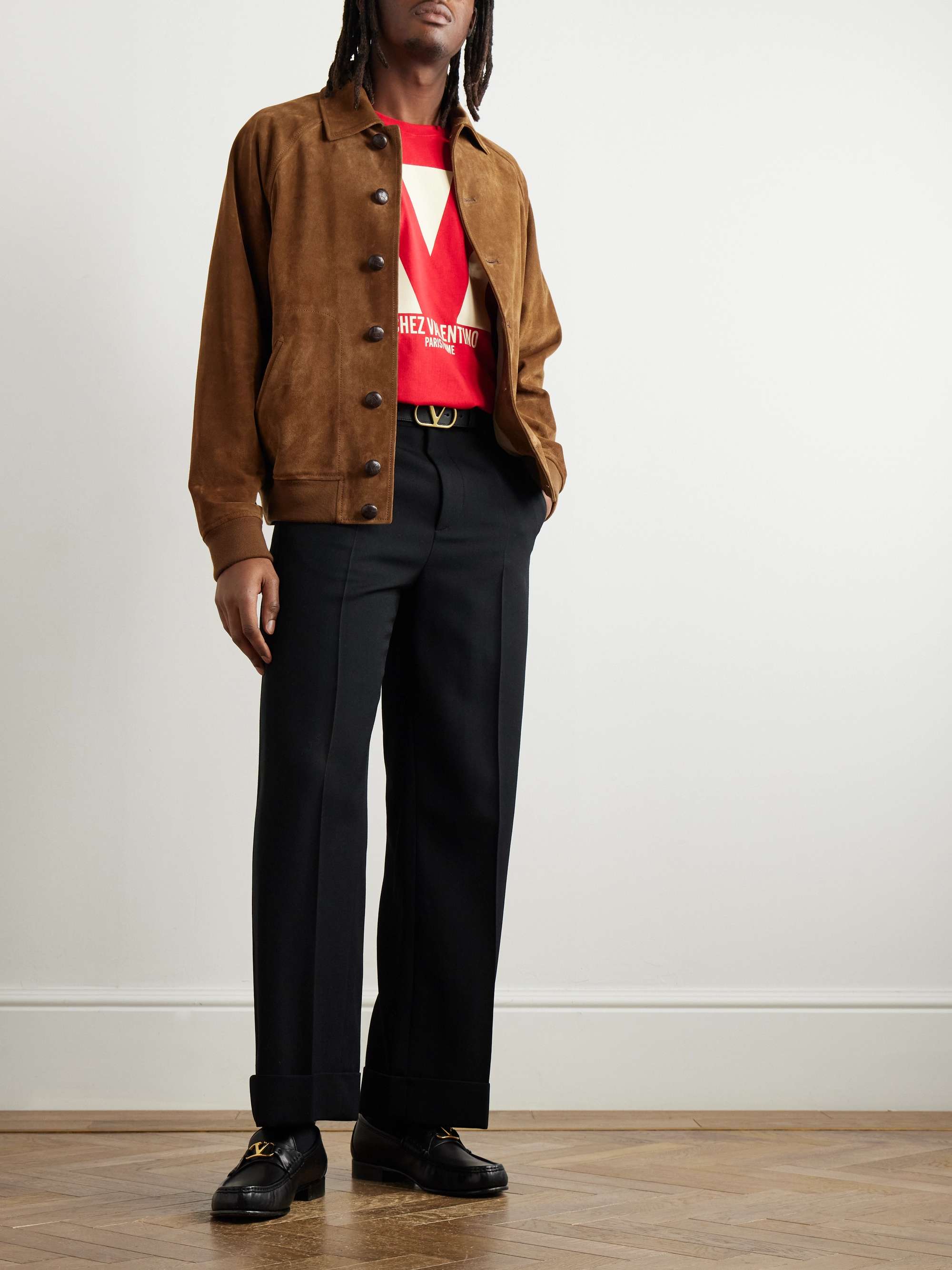 Suede Bomber Jacket view