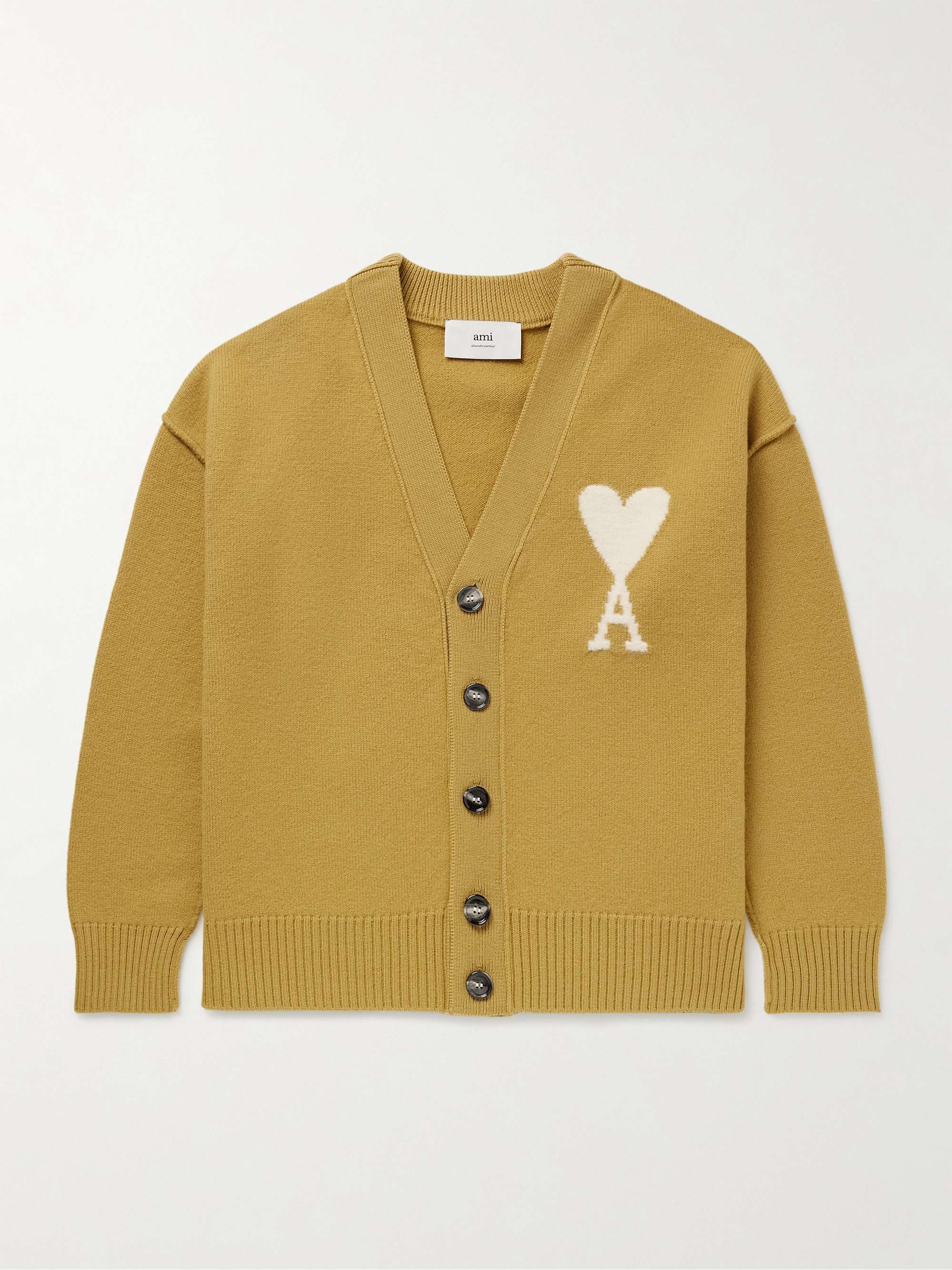 ADC Logo-Intarsia Virgin Wool Cardigan hero visual