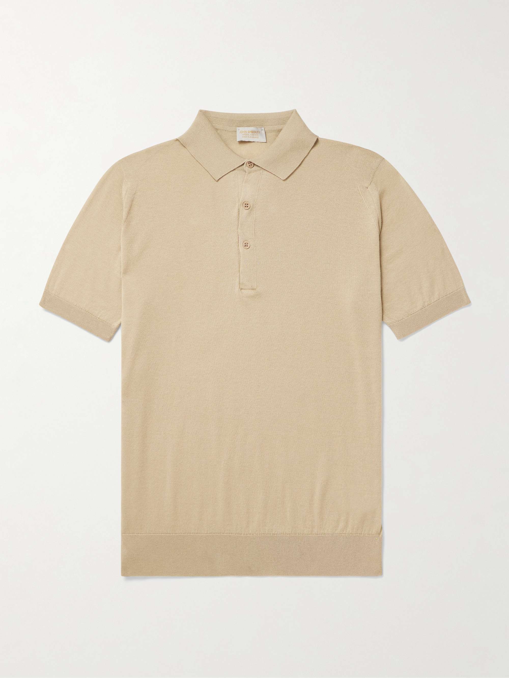 Elias Sea Island Cotton and Cashmere-Blend Polo Shirt hero visual