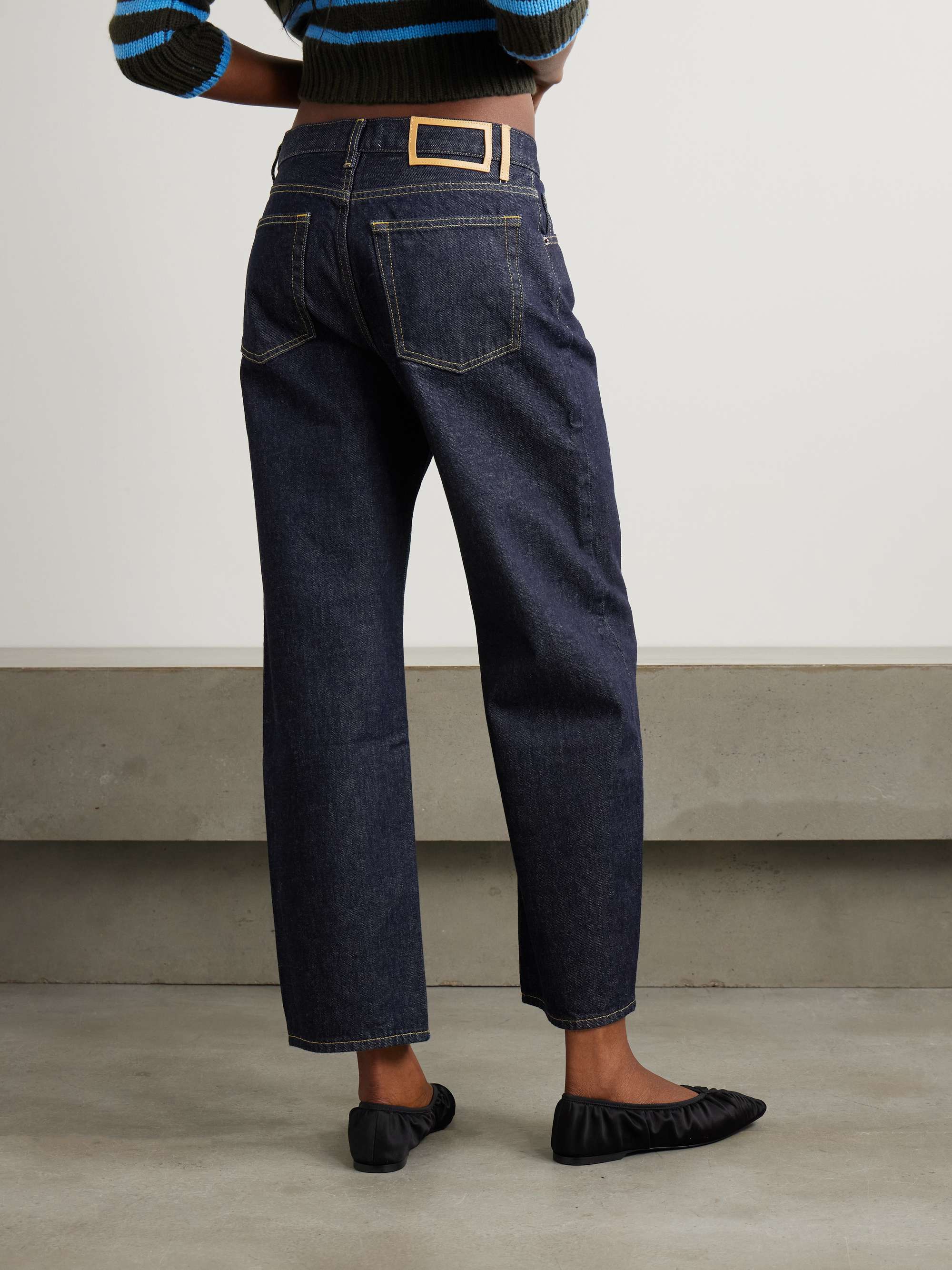 Marilyn high-rise straight-leg organic jeans view