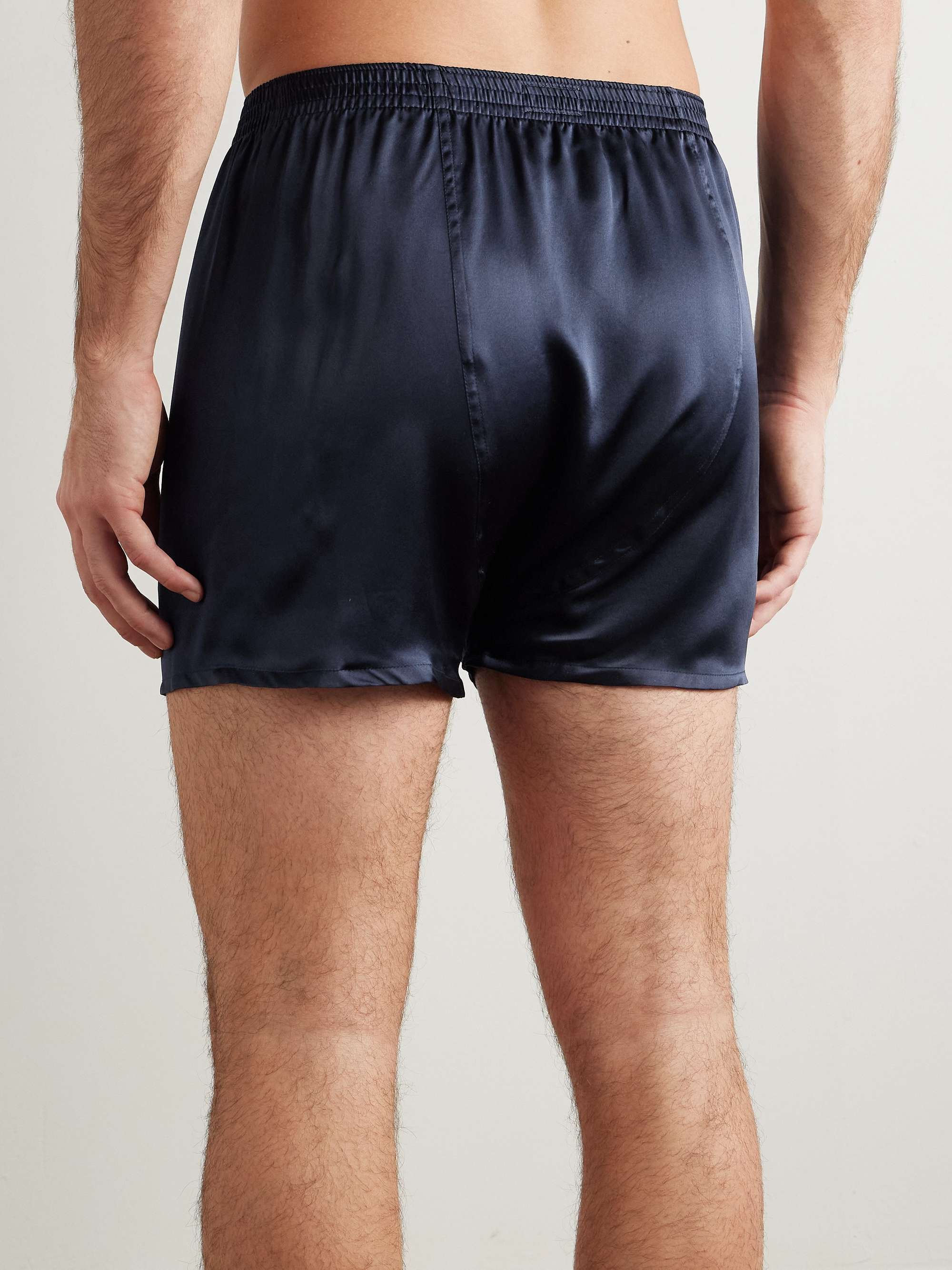 Bailey Silk-Satin Boxer Shorts view
