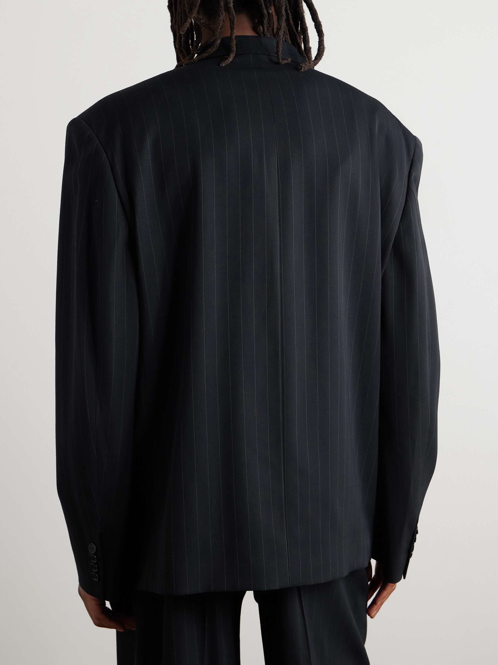 Jotam Pinstriped Woven Blazer view