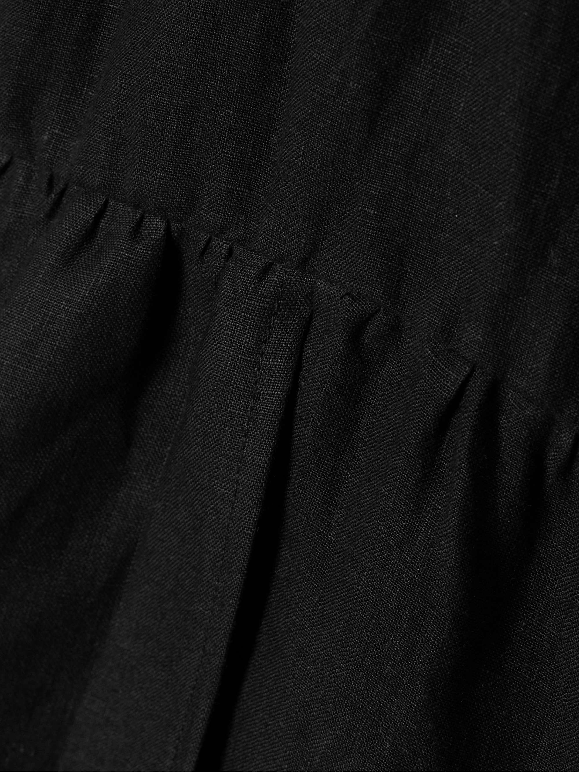 Linen tank and shorts pajama set view
