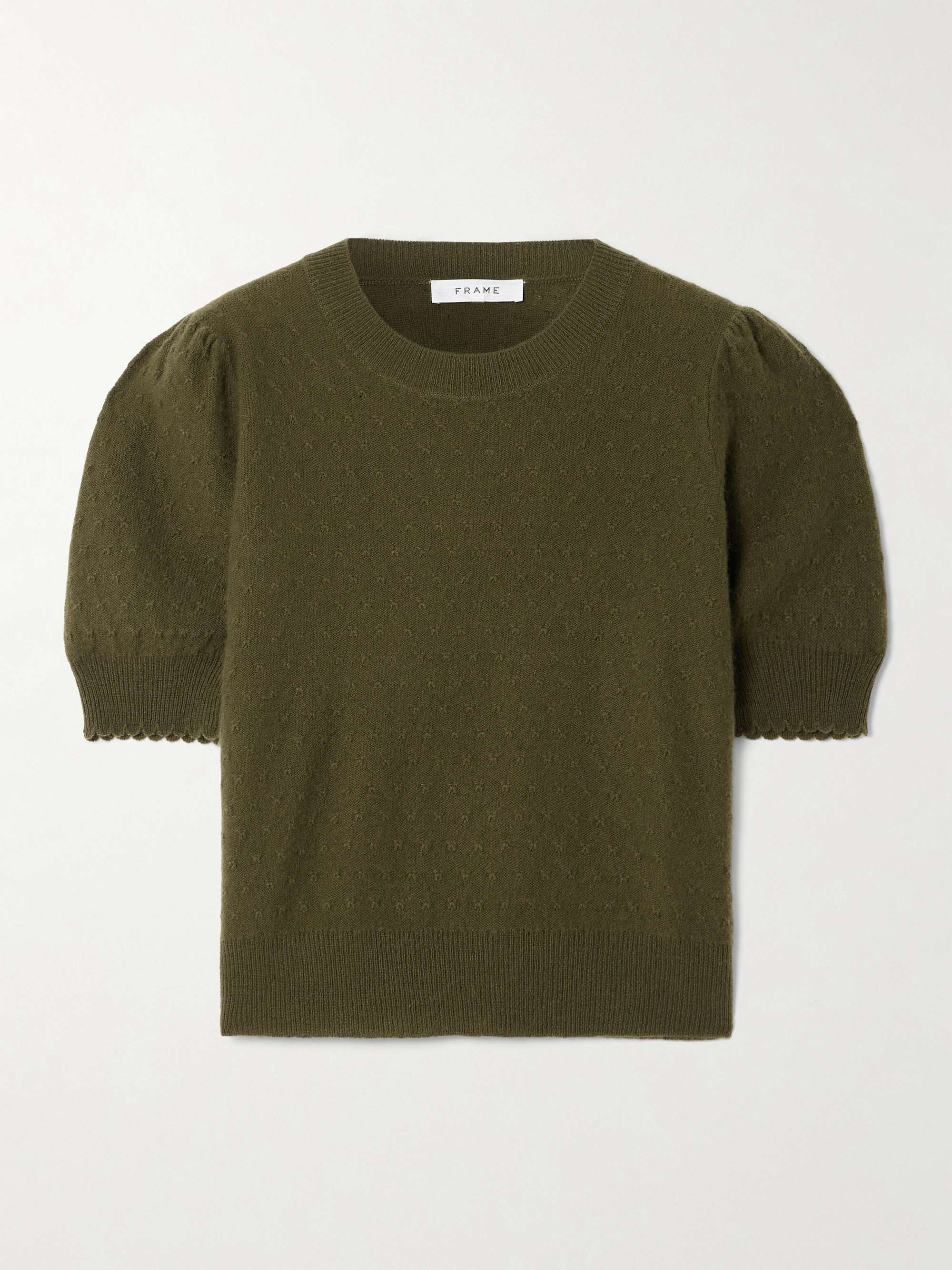 Pointelle-knit cashmere sweater hero visual