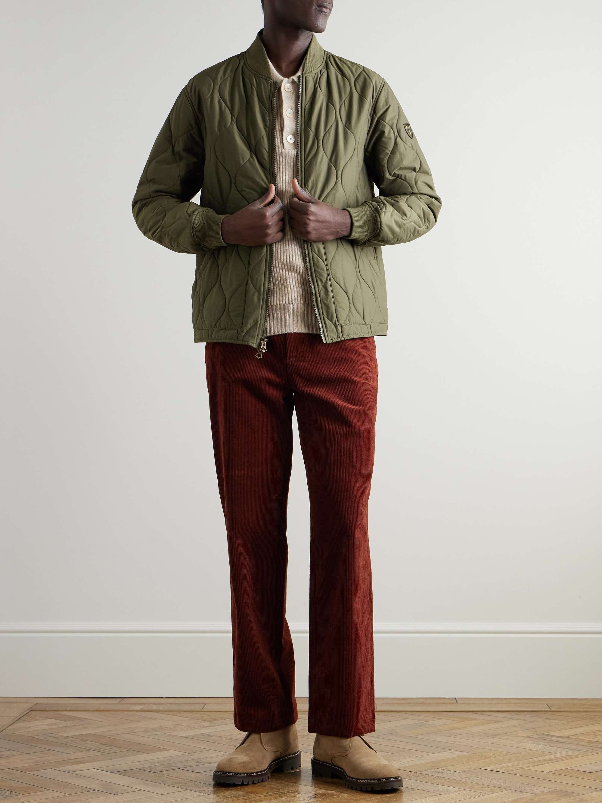 Reversible Quilted Shell Bomber Jacket view