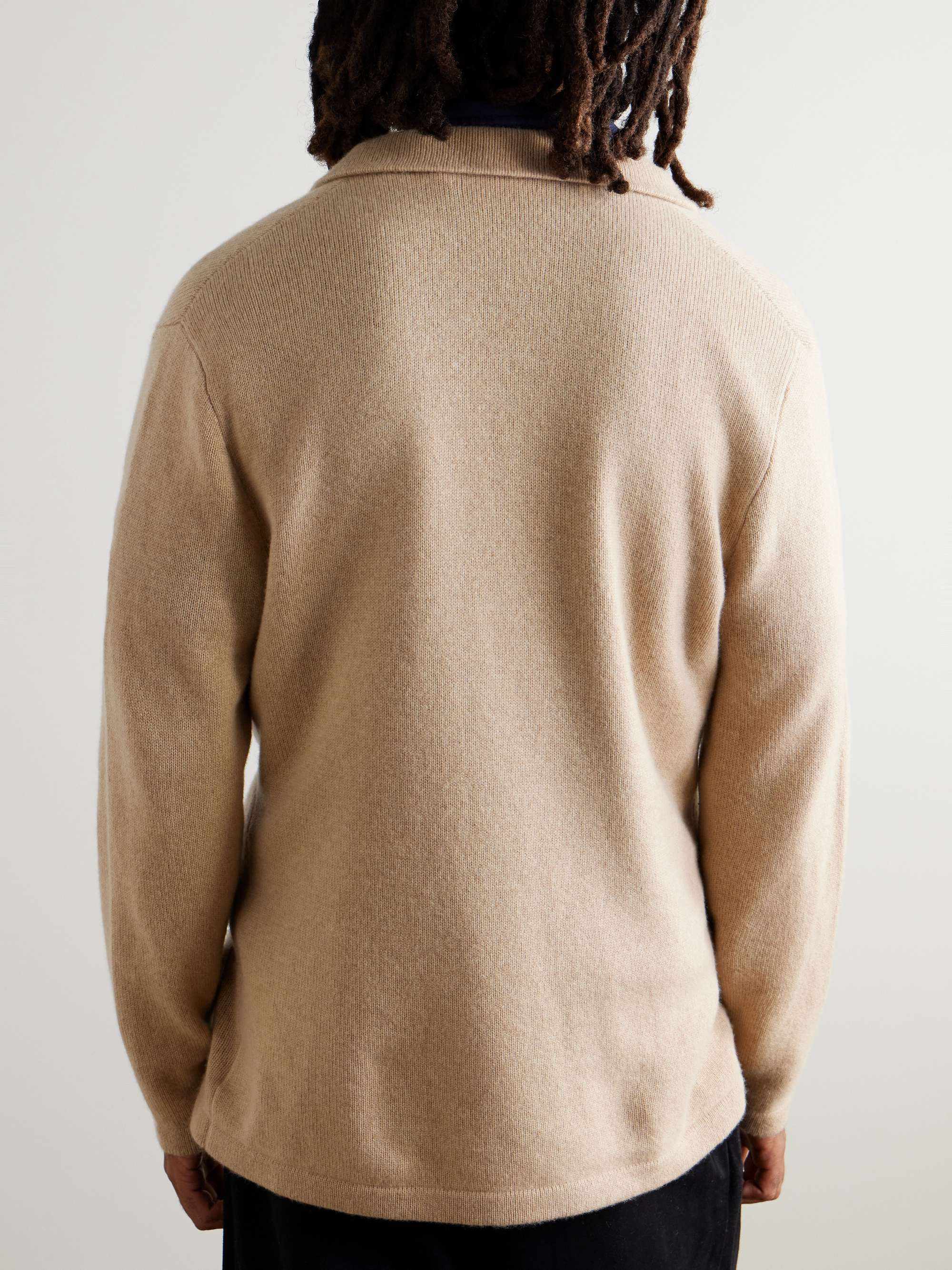 Double-Breasted Cashmere Cardigan view