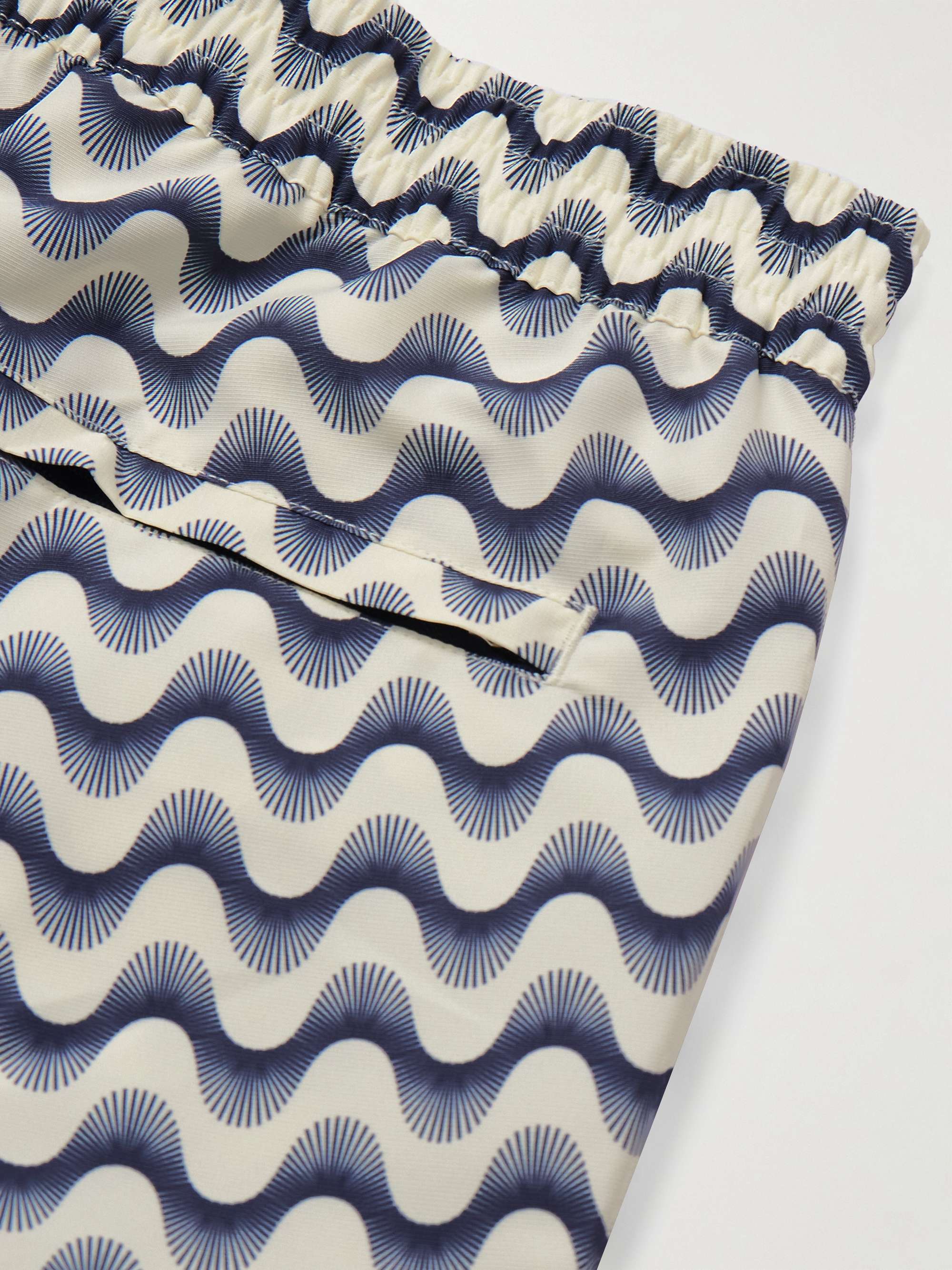 Porto Straight-Leg Mid-Length Printed Recycled Swim Shorts view
