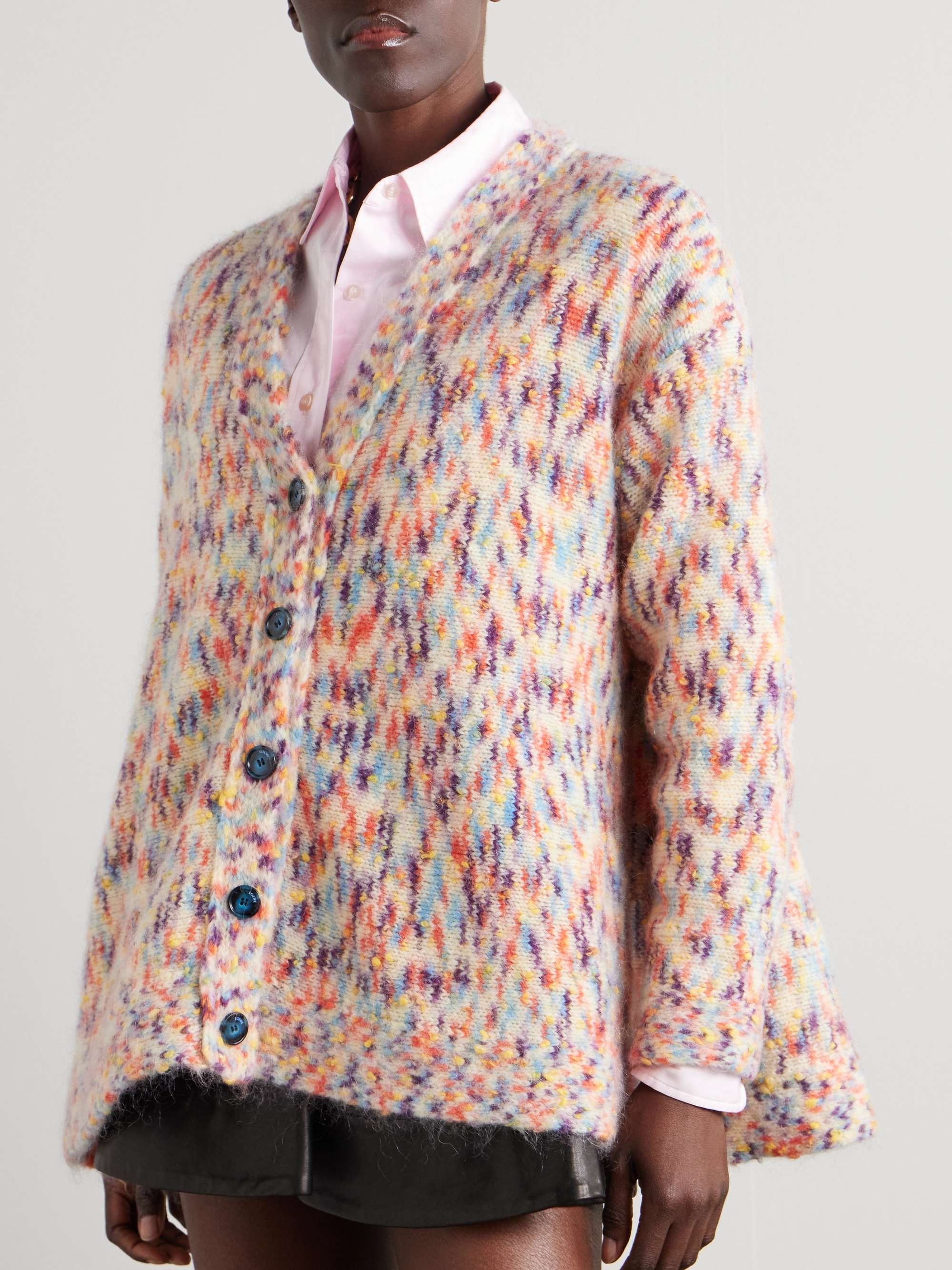 Bouclé cardigan view