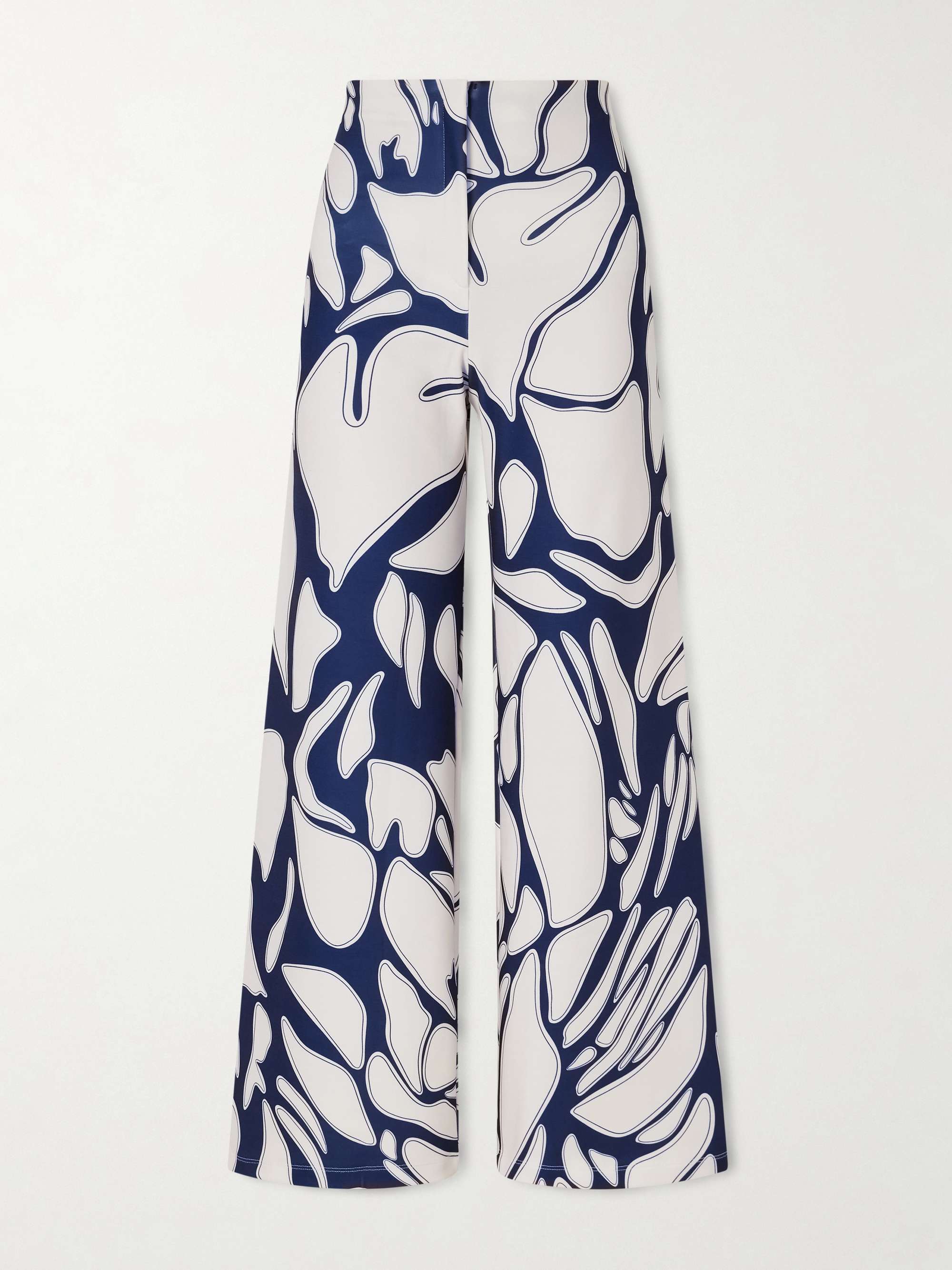 Espejismo printed stretch-scuba wide-leg pants hero visual