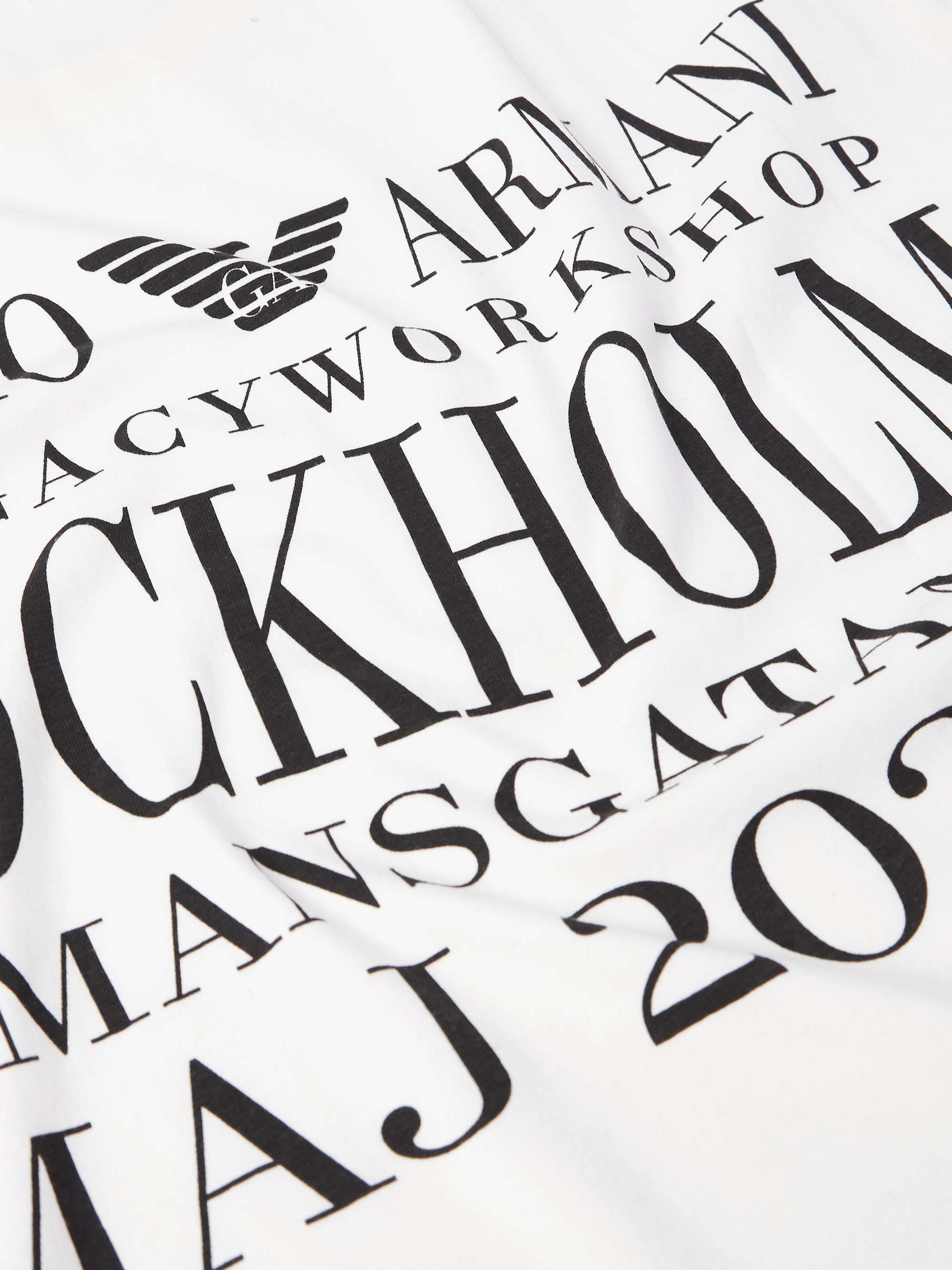 + Emporio Armani Logo-Print Cotton-Jersey T-Shirt view