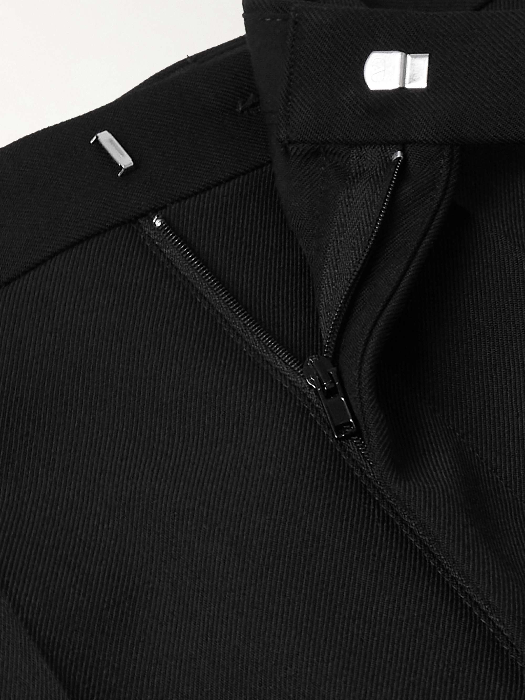 Straight-Leg Wool-Gabardine Trousers view
