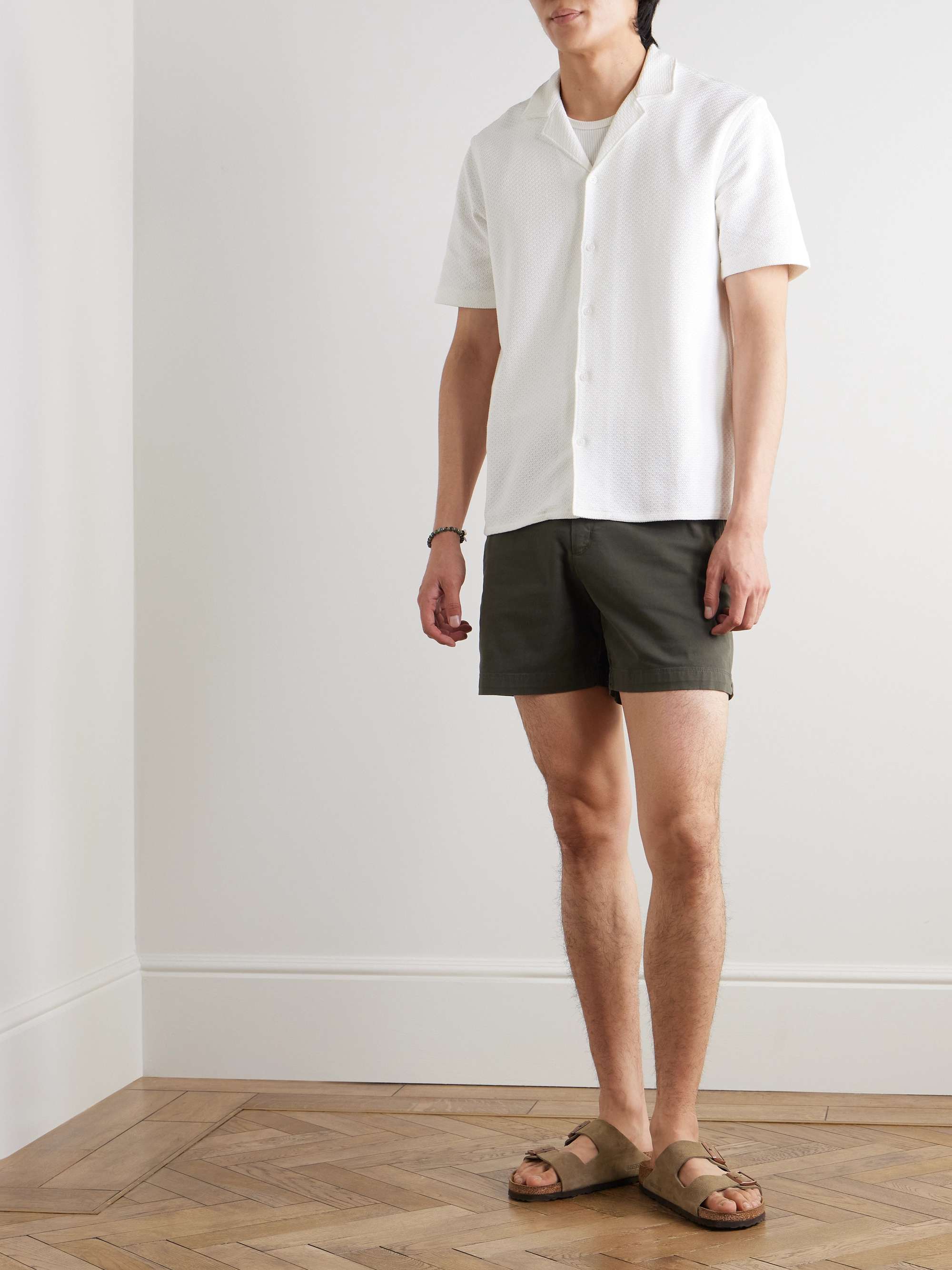 Bulldog Slim-Fit Stretch-Organic Cotton Twill Shorts view