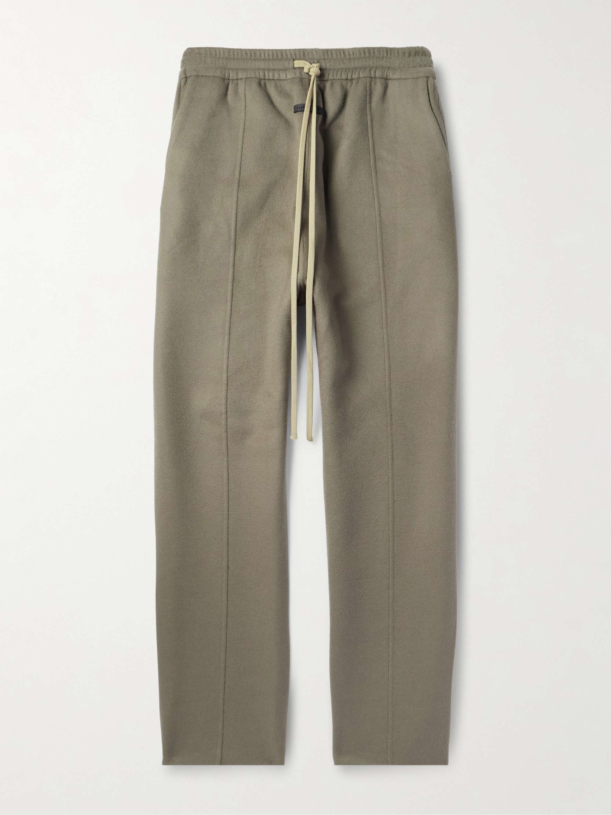 Forum Straight-Leg Logo-Appliquéd Wool and Cashmere-Blend Drawstring Trousers hero visual