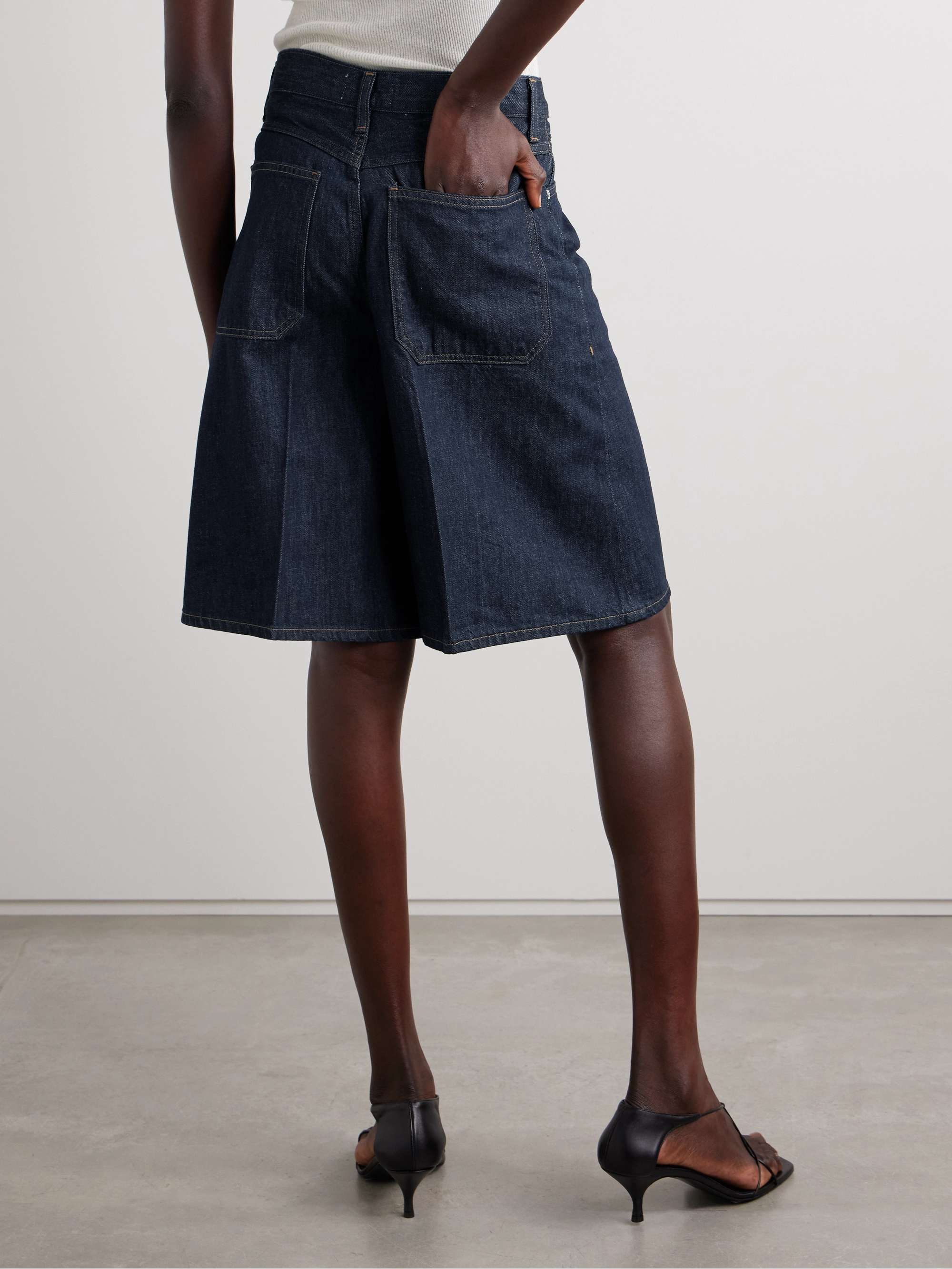 Nolan organic denim shorts view