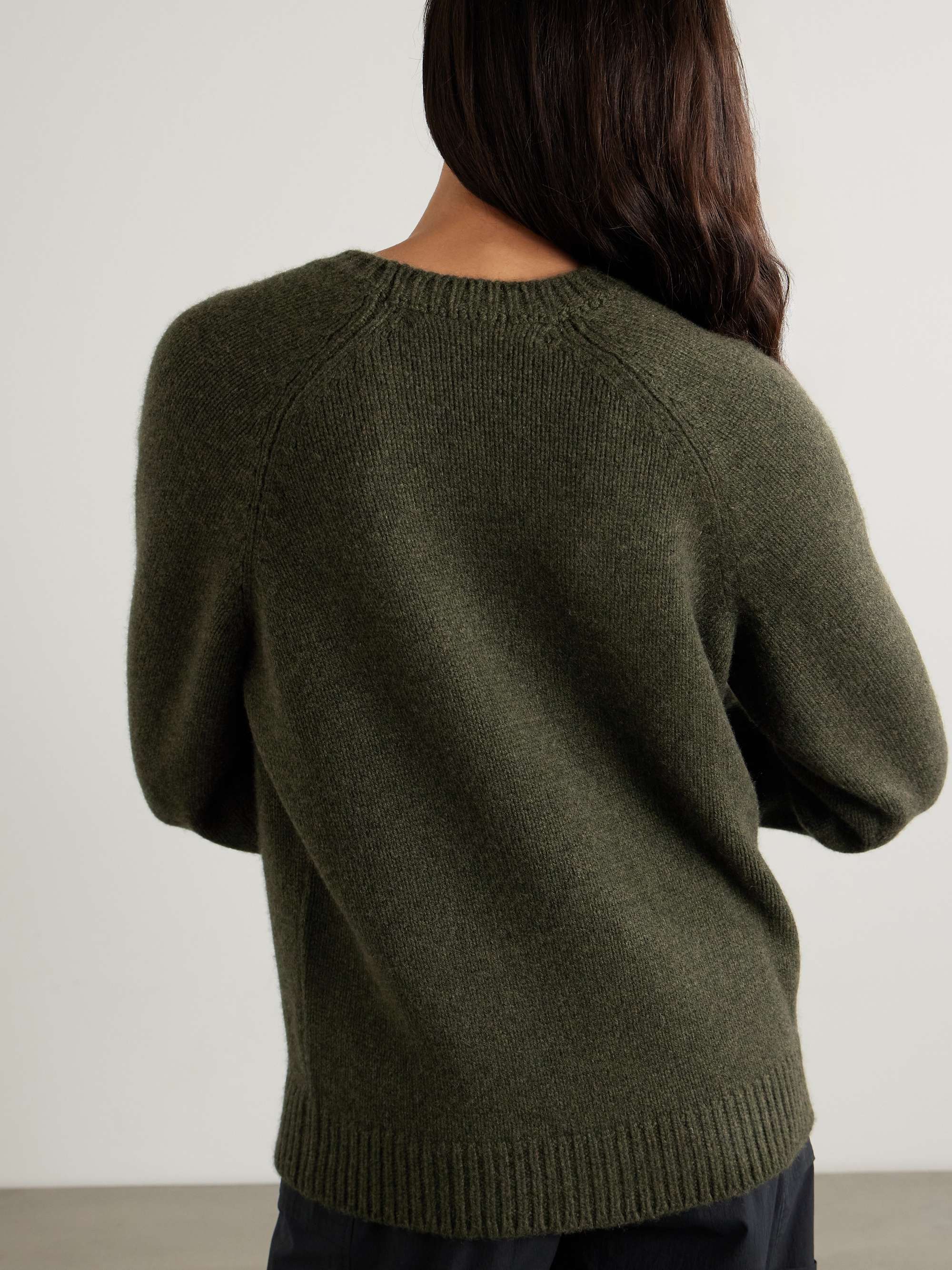 Horsey intarsia-knit cashmere sweater view