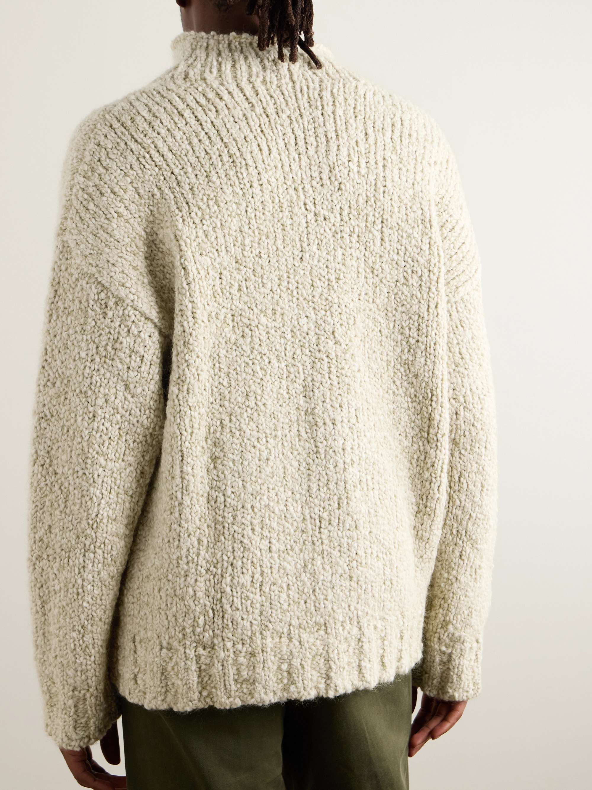 Wool, Alpaca, Mohair and Silk-Blend Cardigan view
