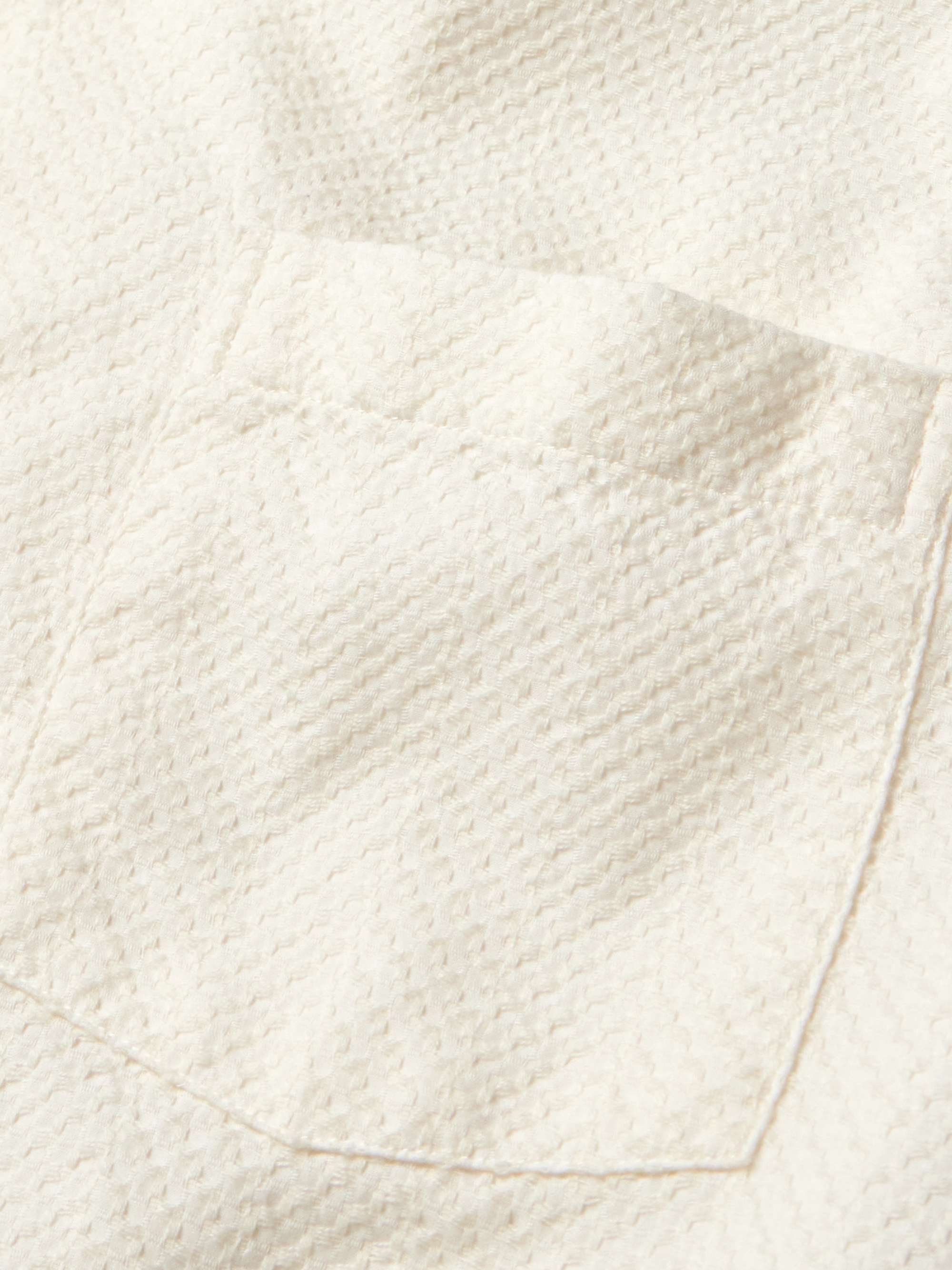 Havana Camp-Collar Embroidered Organic Cotton Shirt view