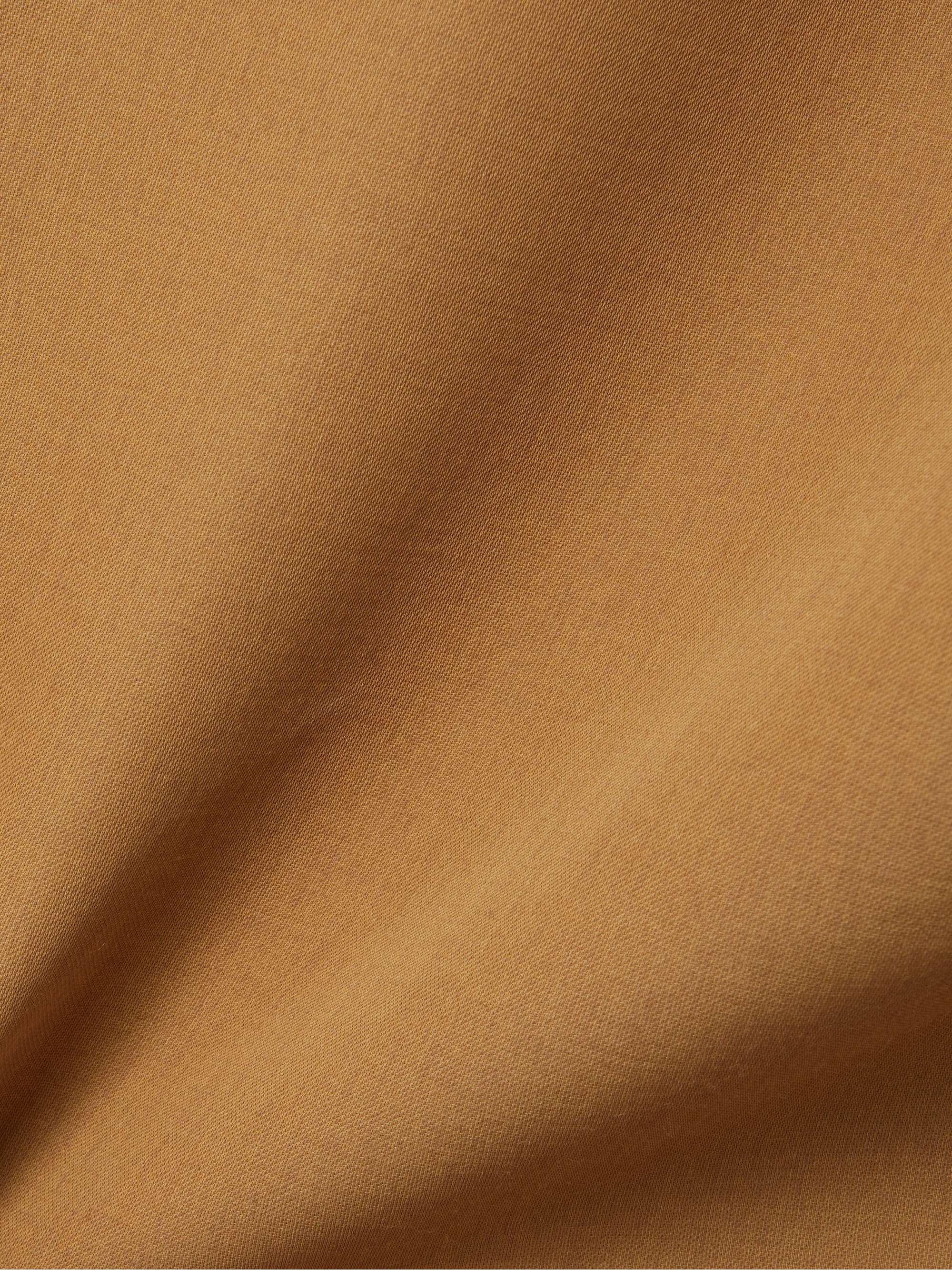 Hooded wool-blend gabardine coat view