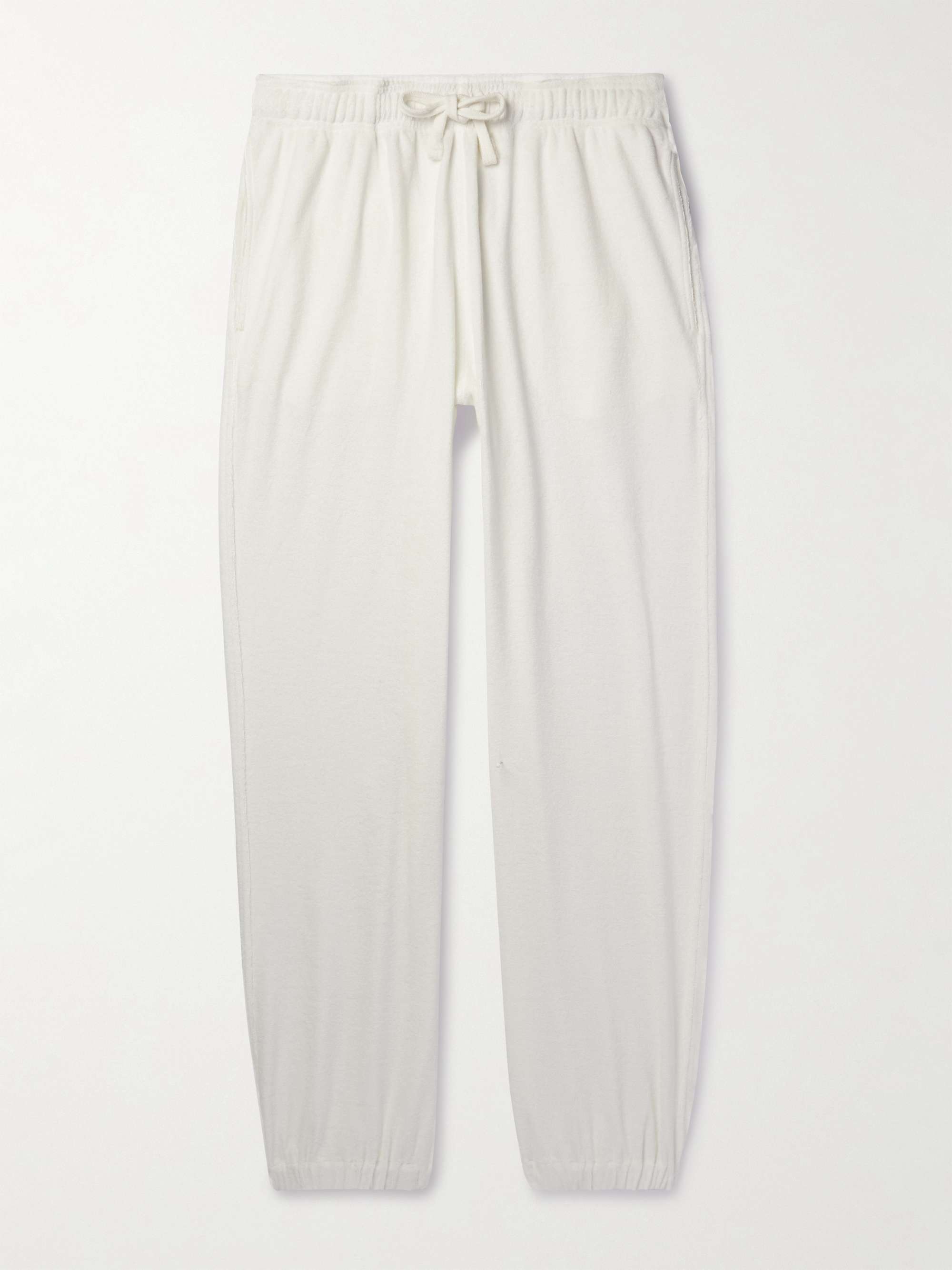 Play Tapered Cotton-Blend Terry Trousers hero visual