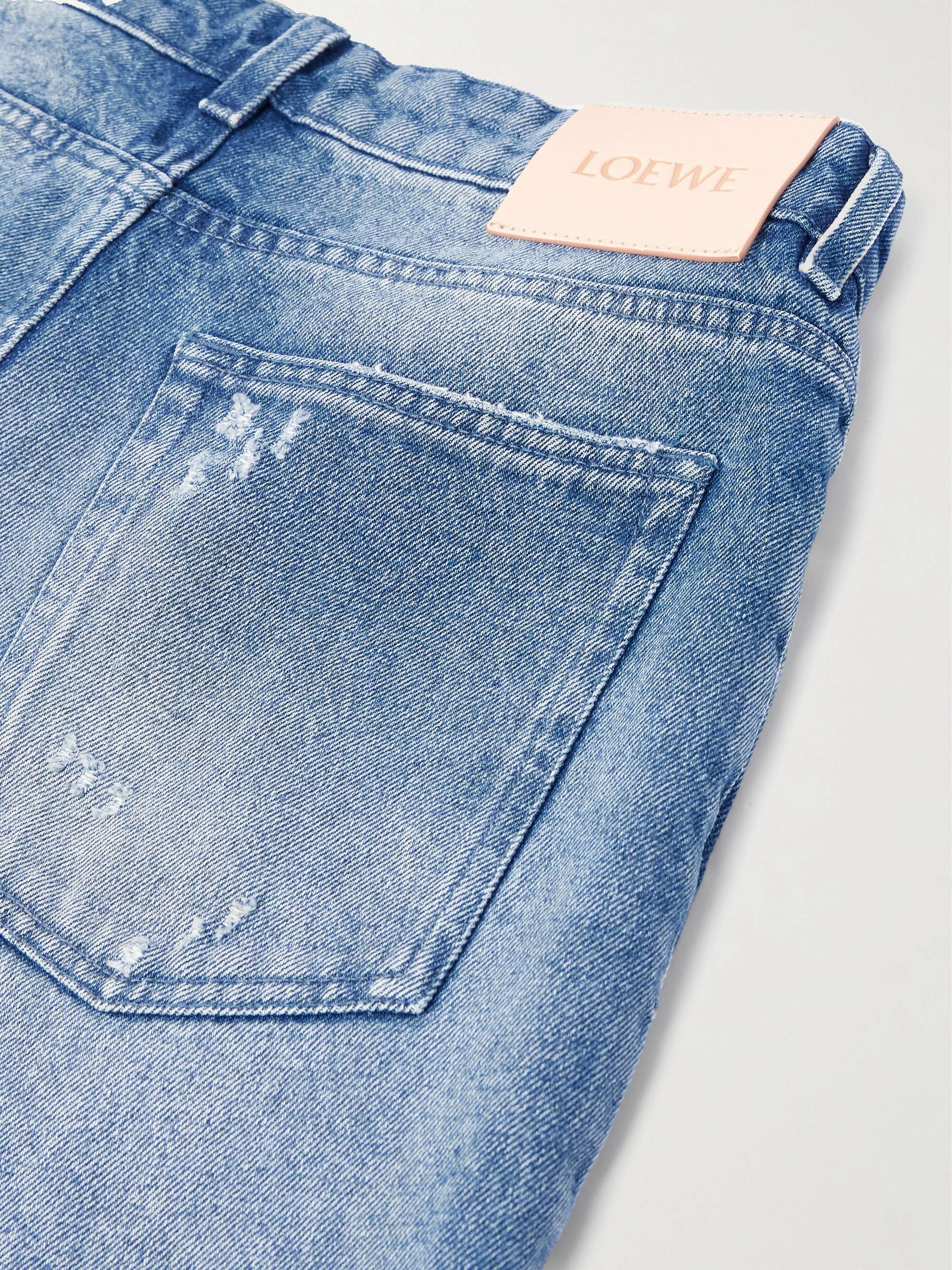 + Paula's Ibiza Straight-Leg Patchwork Distressed Jeans view