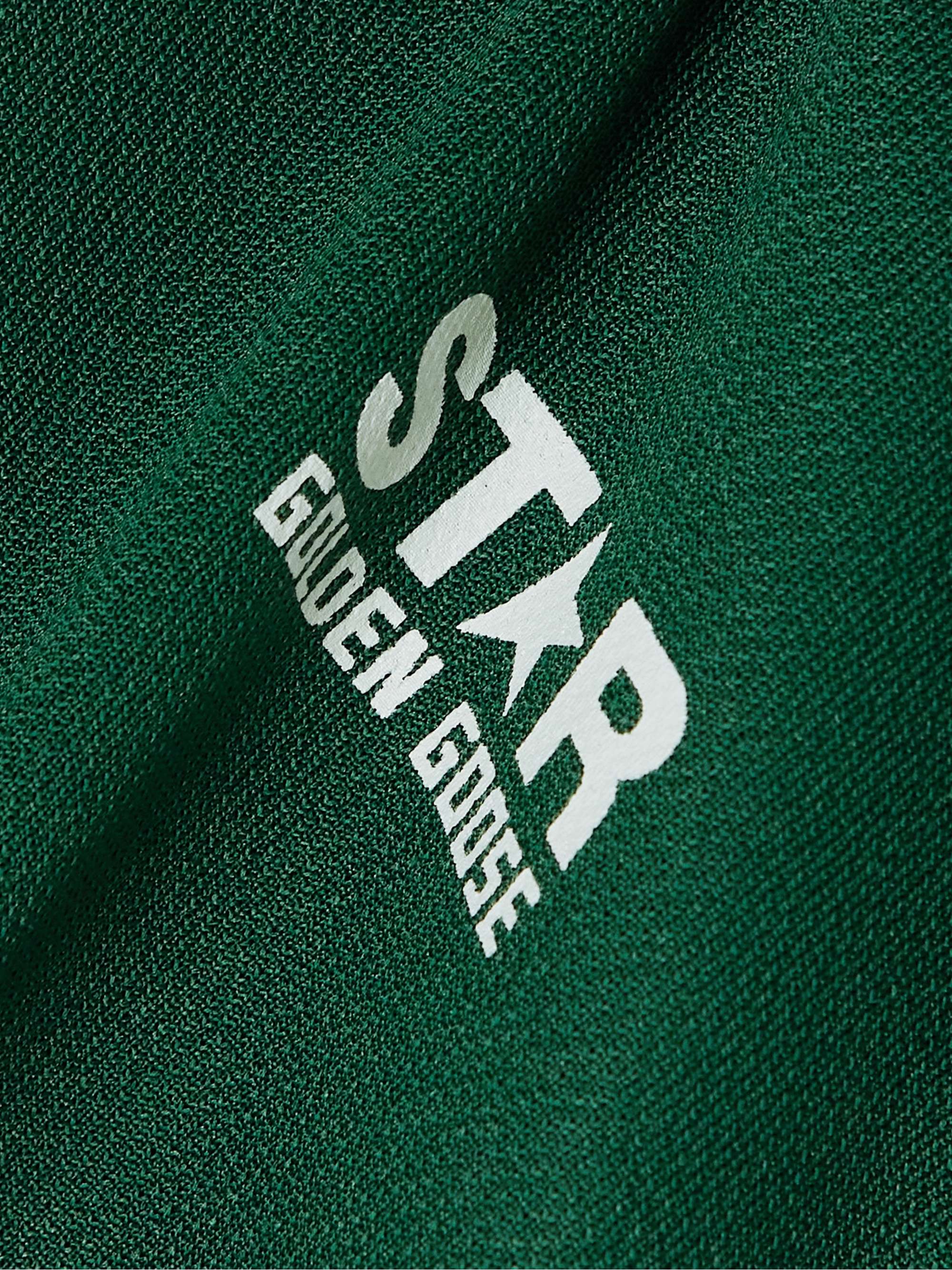 Webbing-trimmed piqué track jacket view