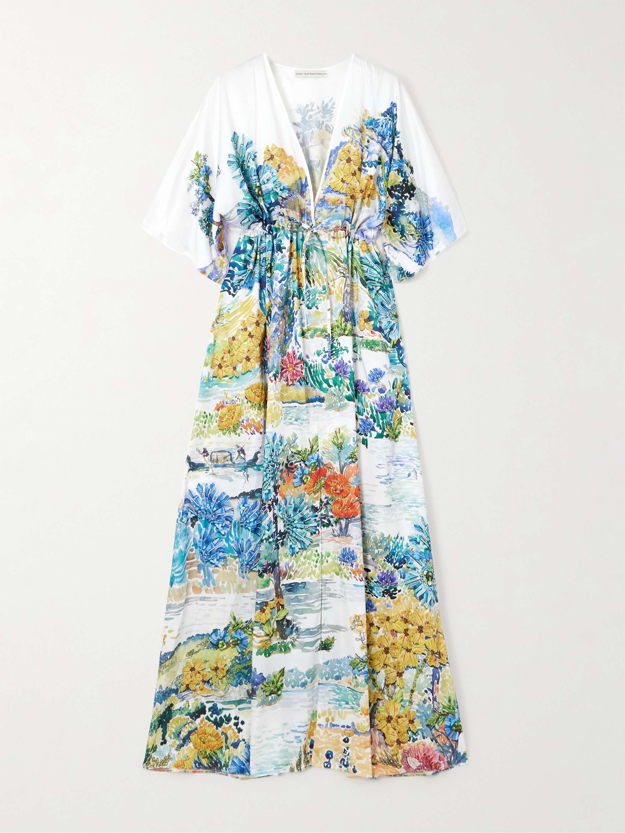 Taormina floral-print twill kaftan hero visual