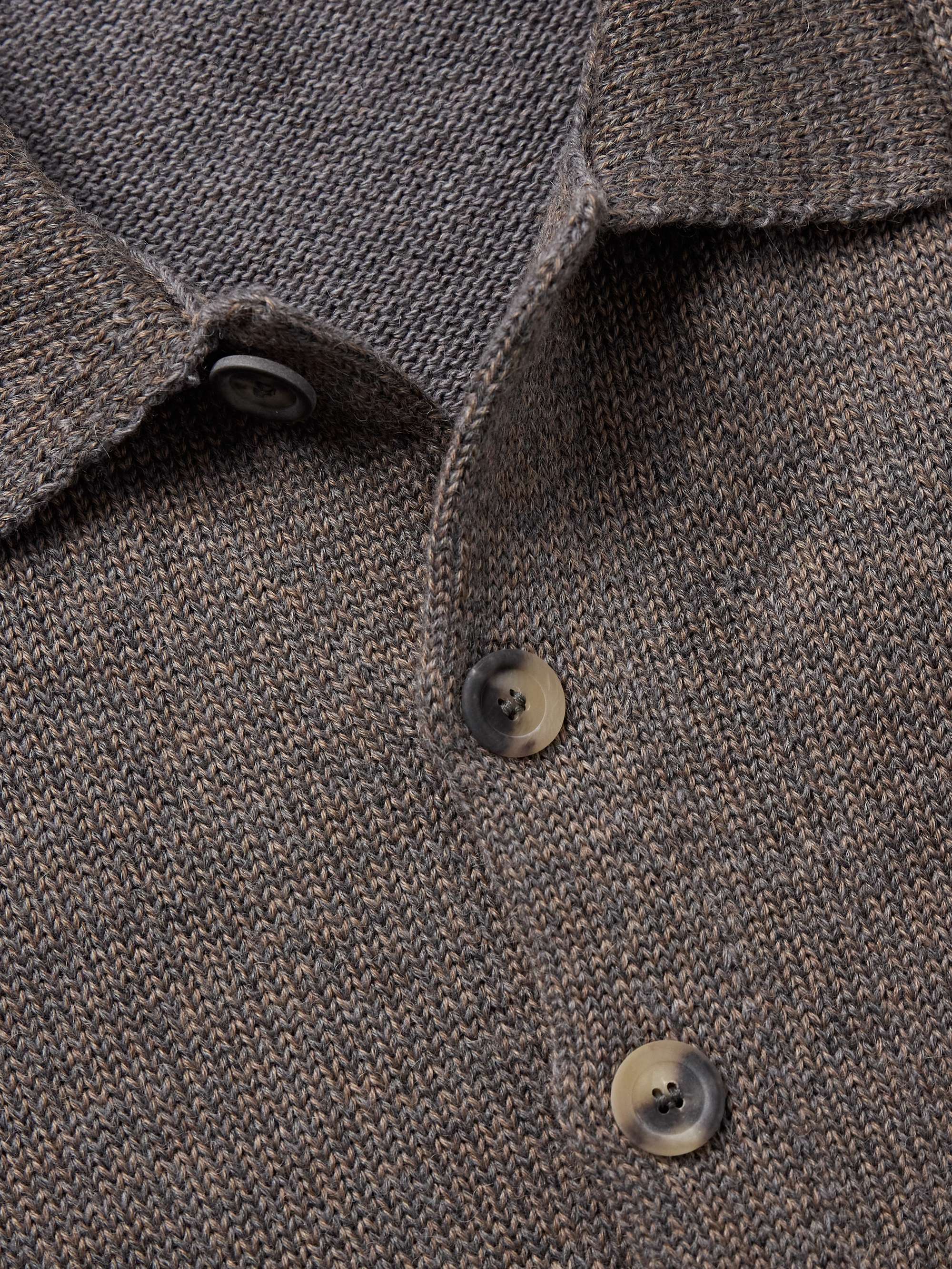 Alpaca, Merino Wool, Cashmere and Silk-Blend Cardigan view