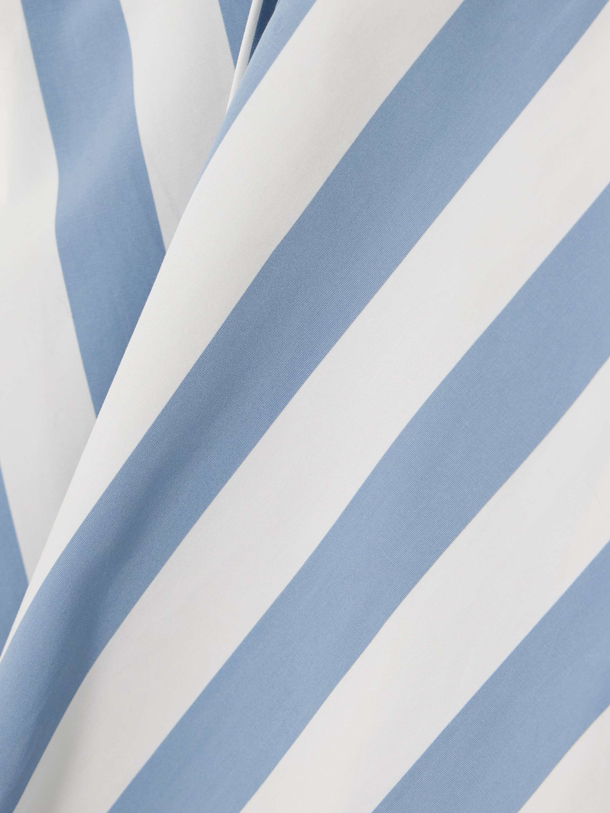 Venetia pleated striped cotton-poplin midi dress view