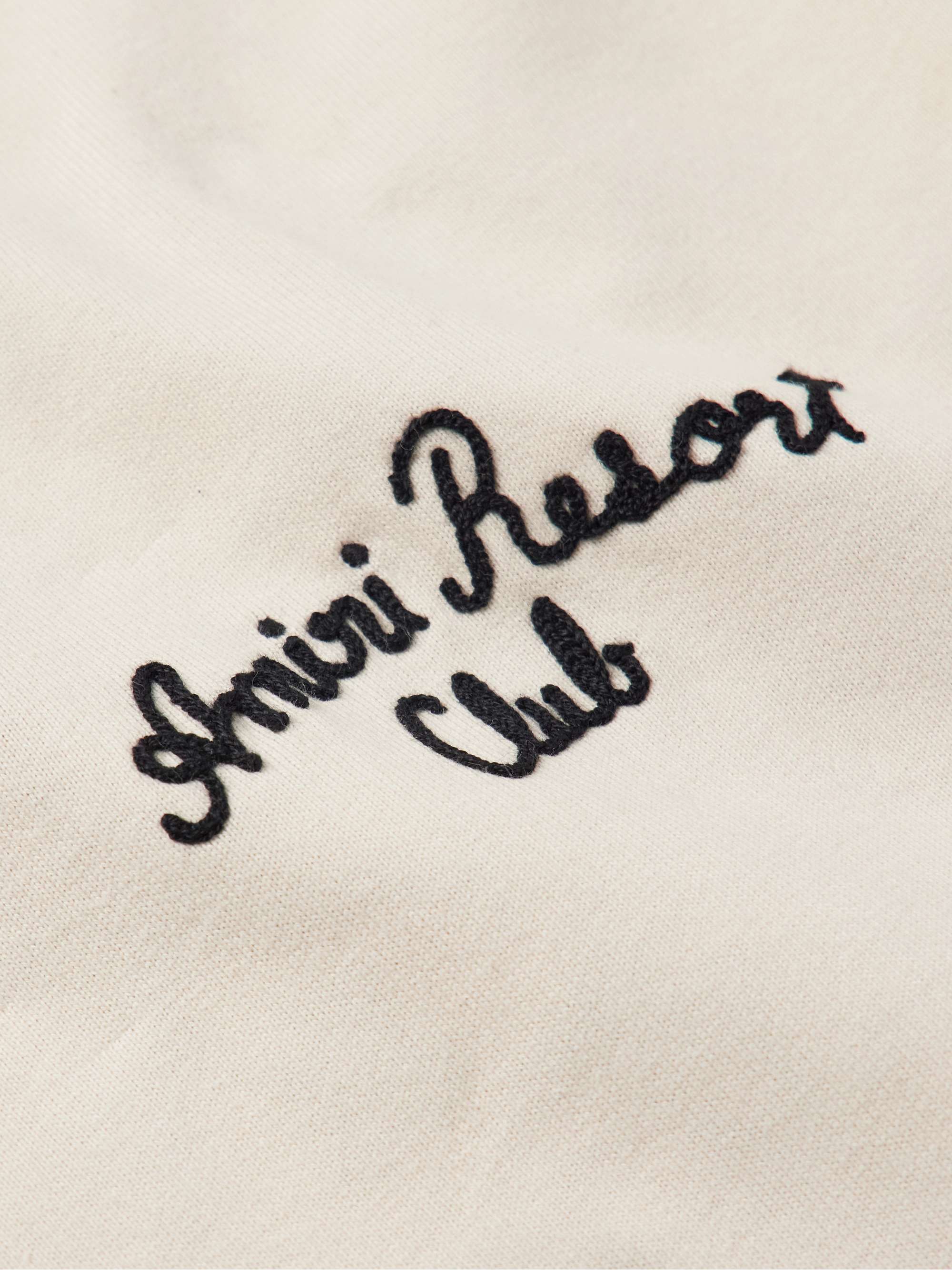 Spirit Oversized Logo-Embroidered Cotton-Jersey T-Shirt view