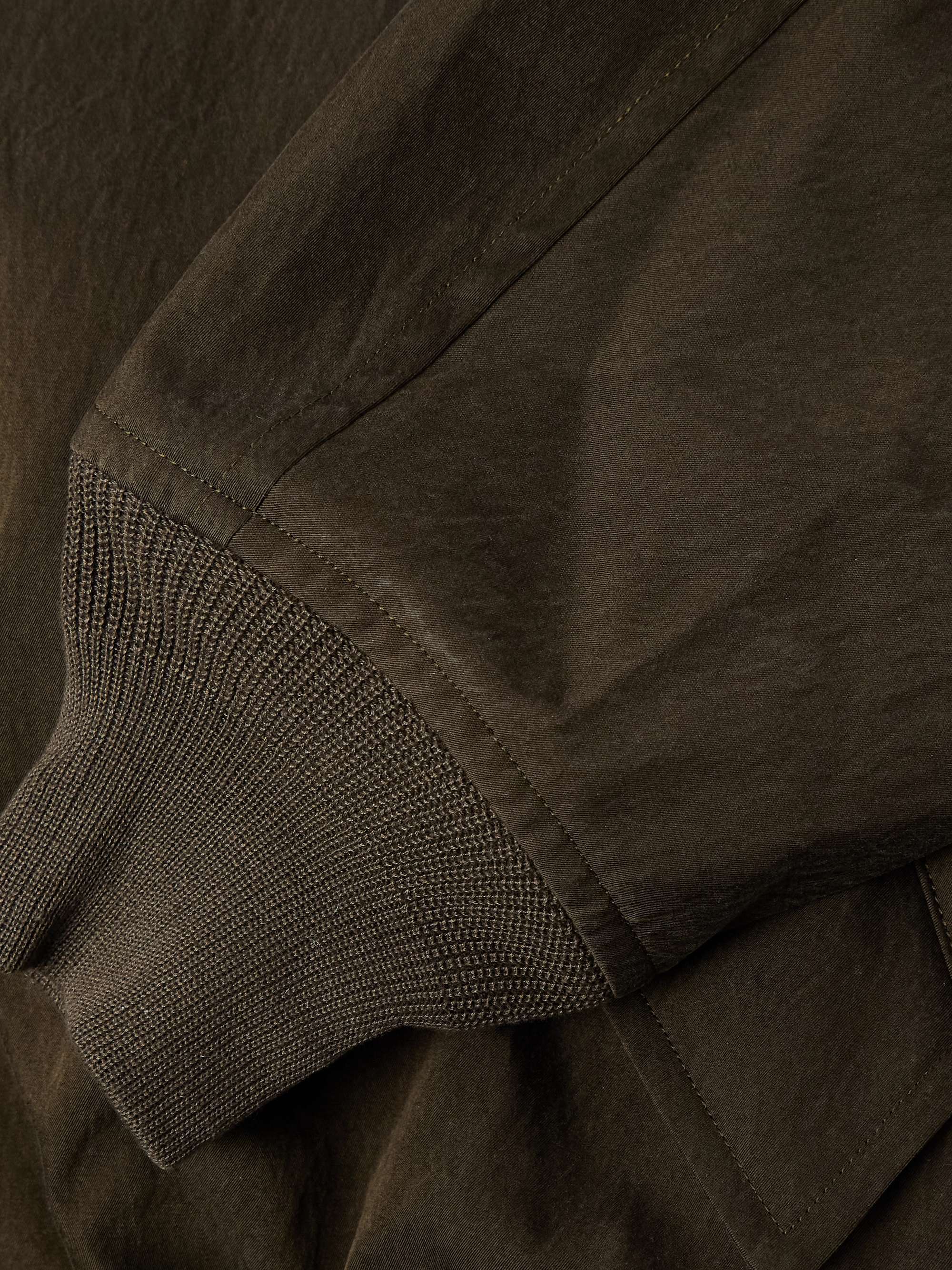 Silk and Cotton-Blend Bomber Jacket view