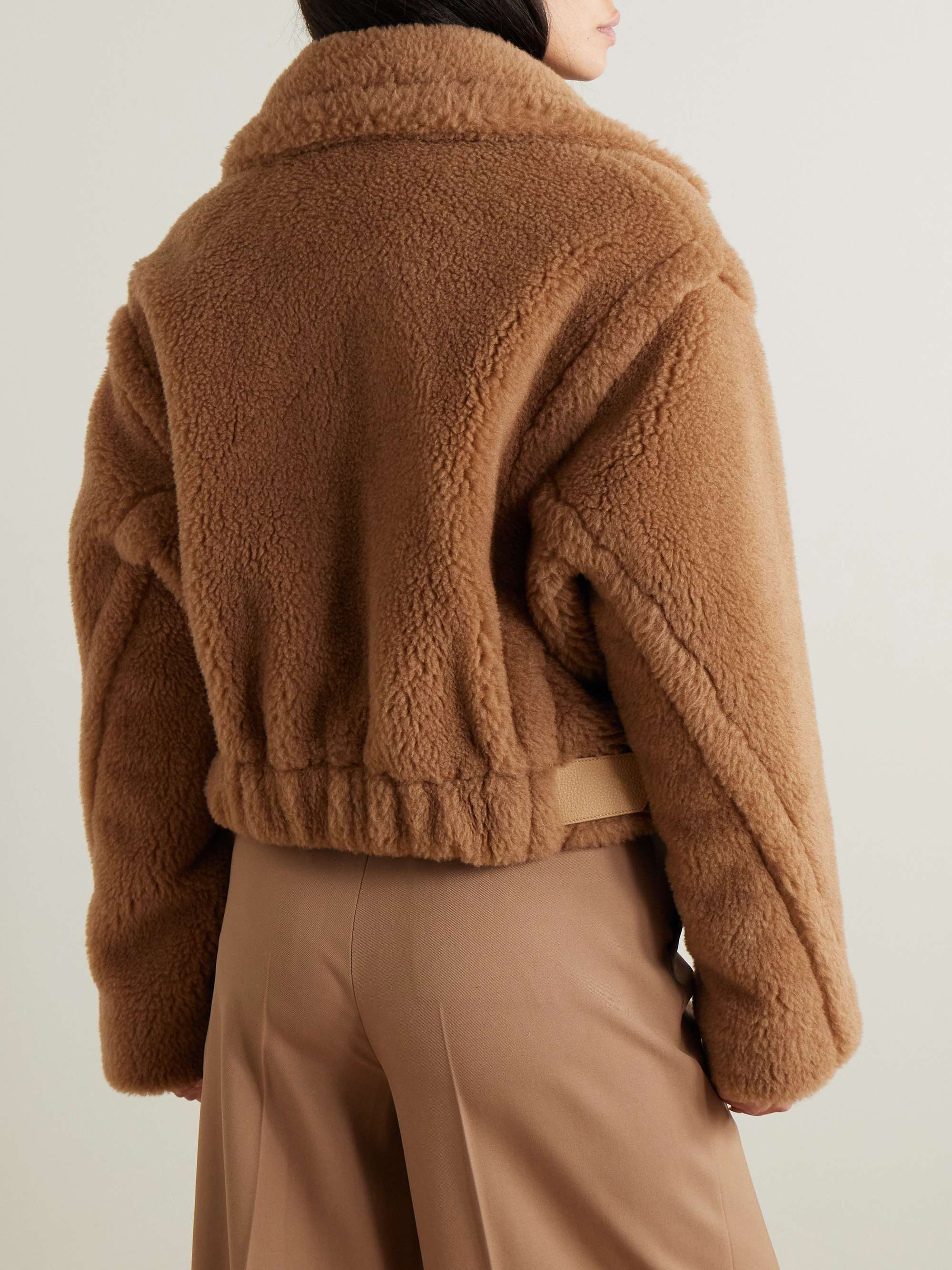 Oggeri Teddy camel hair and silk-blend jacket view