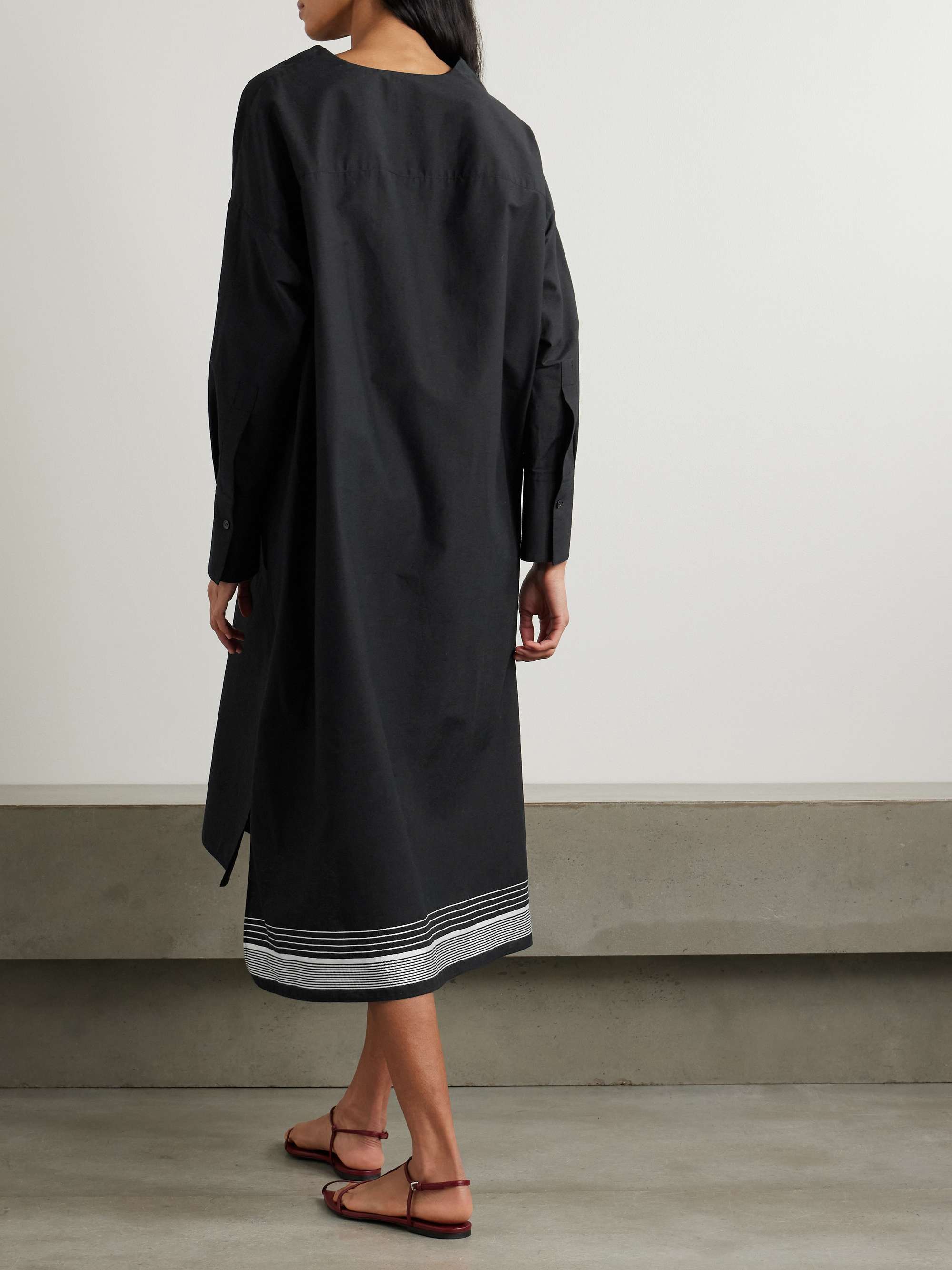 Dalamo embroidered cotton-blend midi dress view