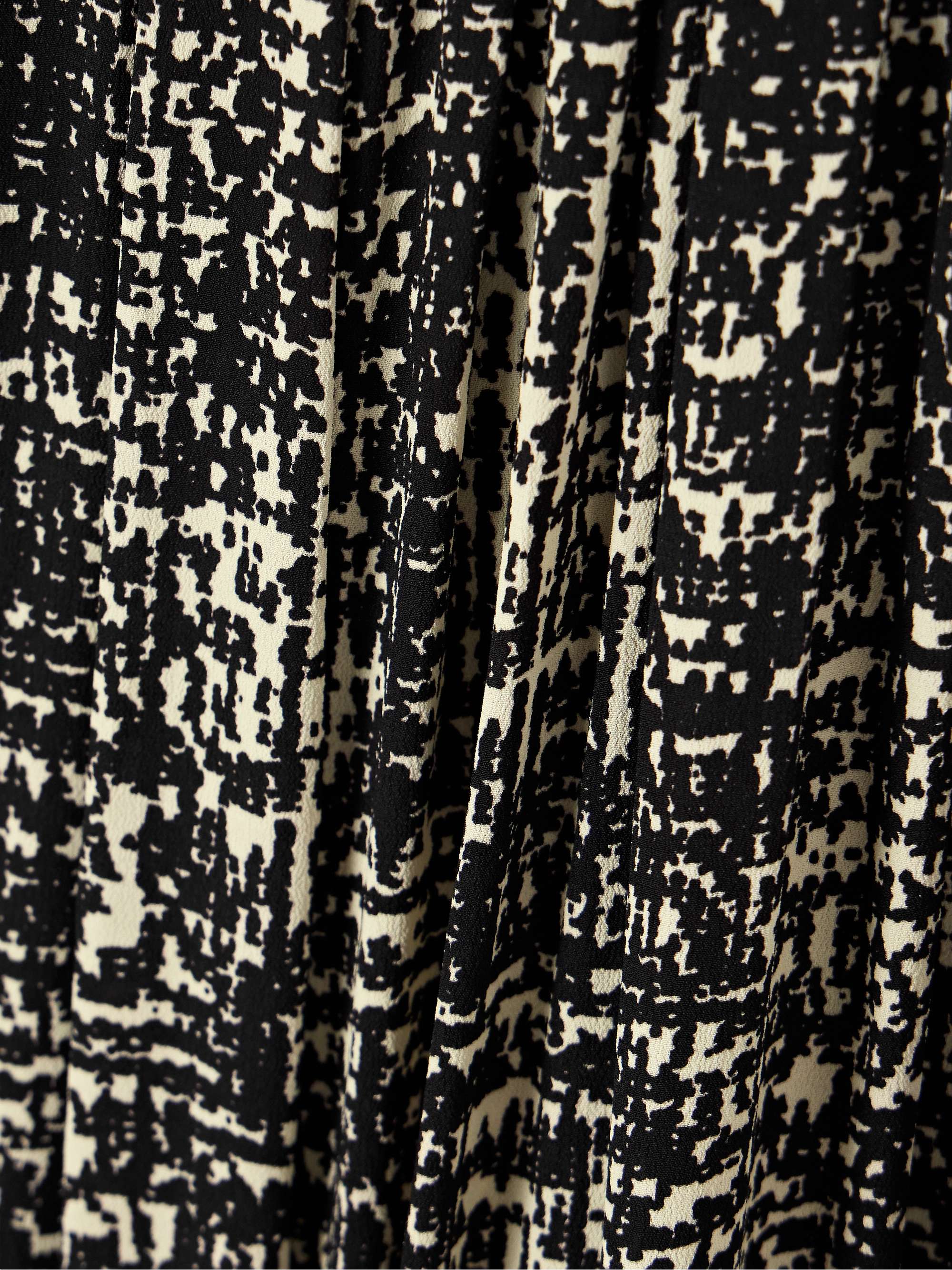 Lola twist-front pleated printed crepe maxi dress view