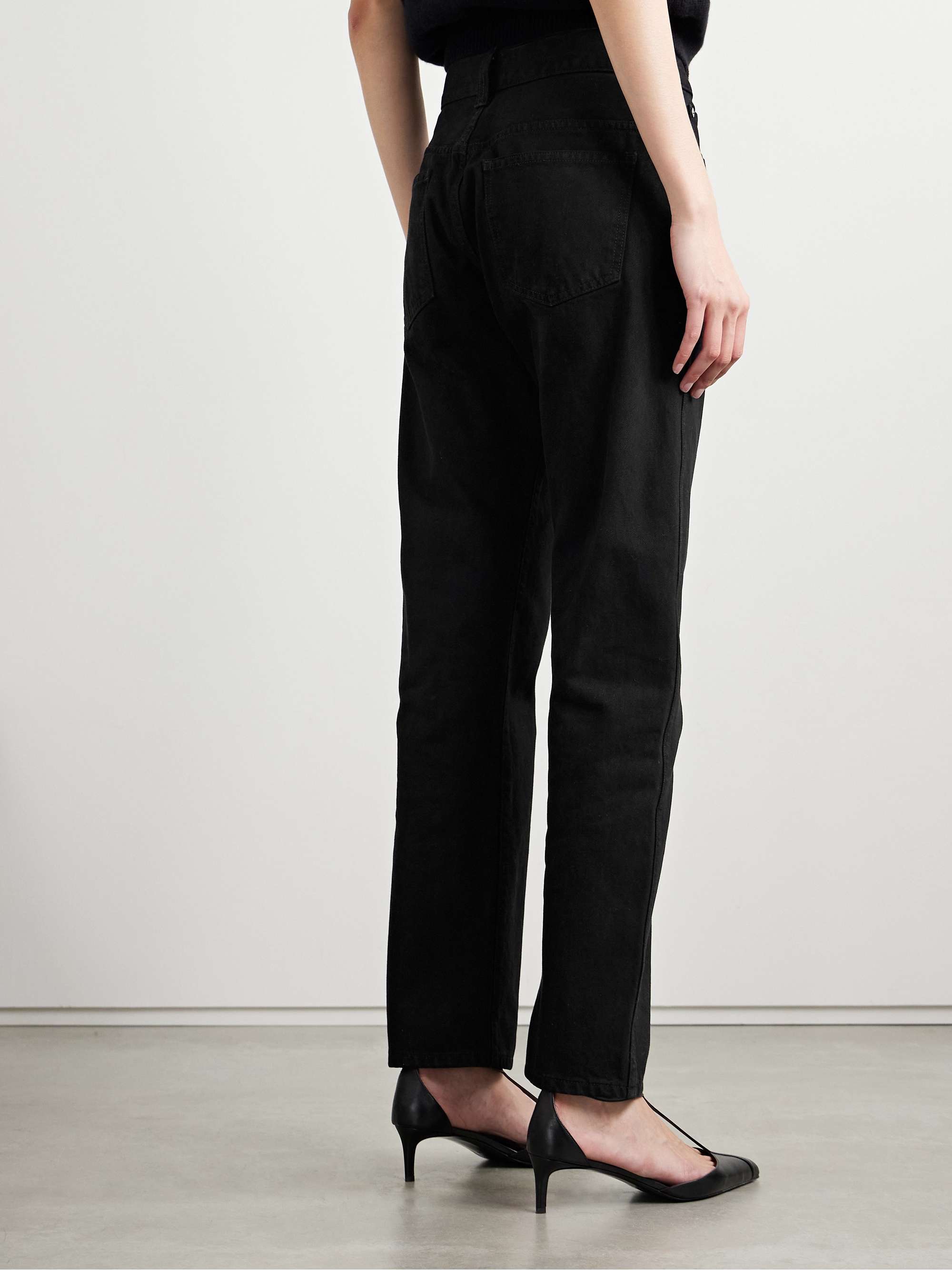 Callum high-rise straight-leg jeans view