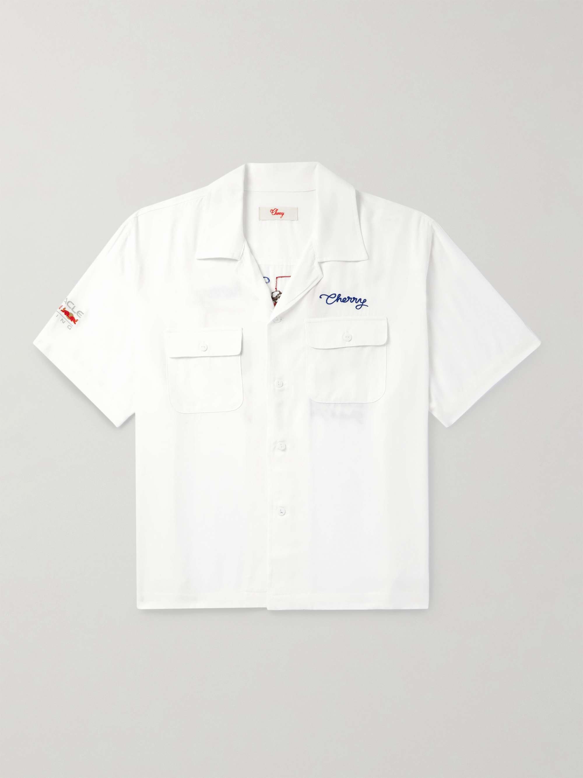 + Oracle Red Bull Racing Mechanic Camp-Collar Embroidered Twill Shirt hero visual