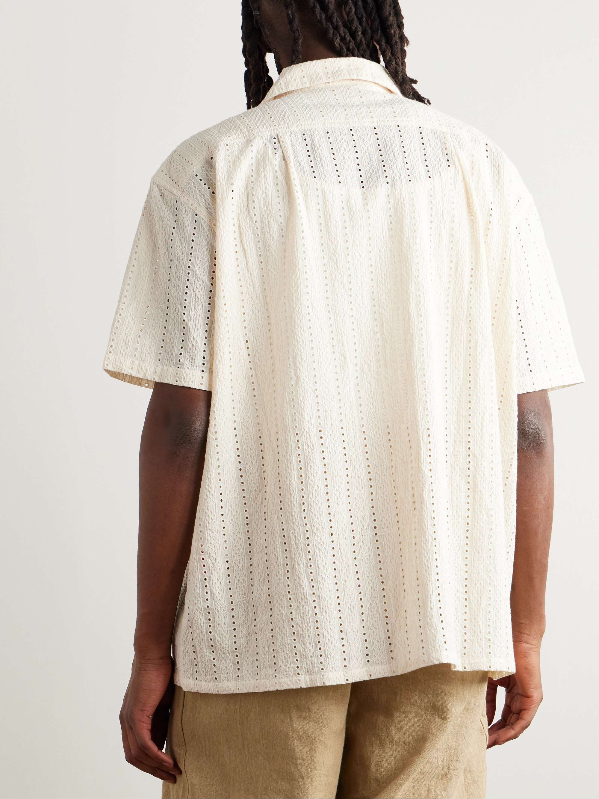 Milano Hakoba Broderie Anglaise Cotton Shirt view