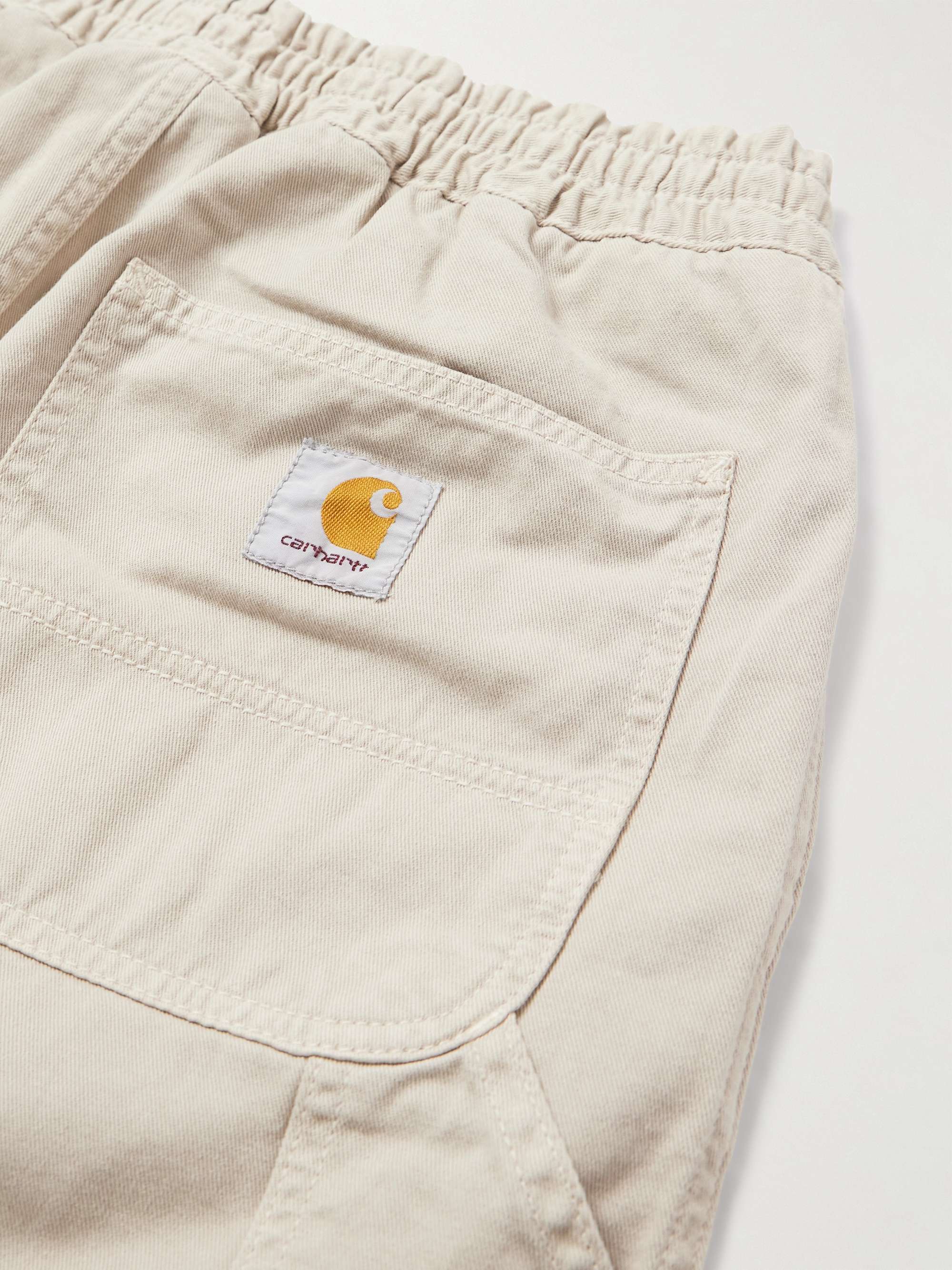 Flint Straight-Leg Garment-Dyed Organic Cotton-Twill Trousers view