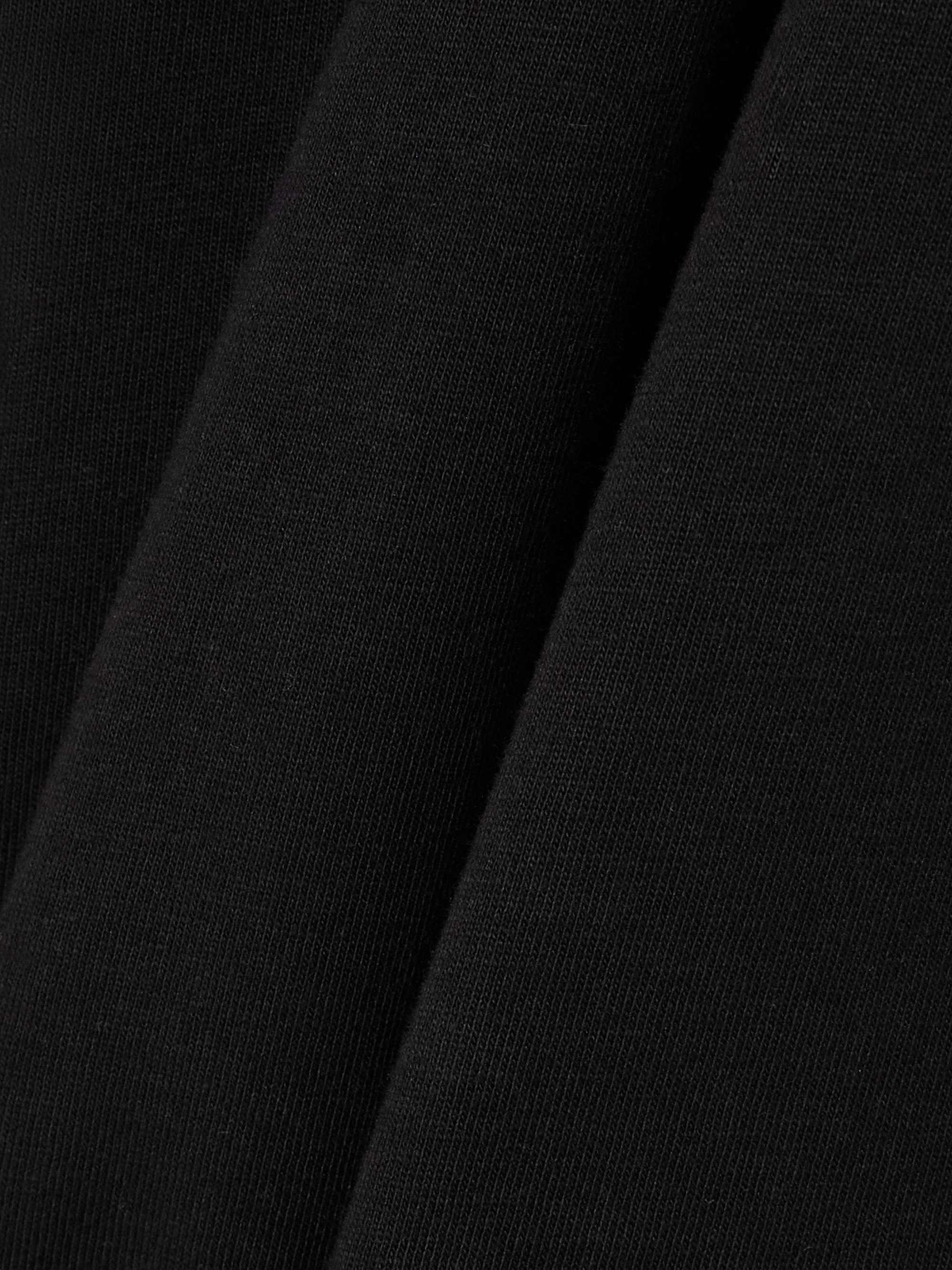 Knotted cotton-jersey midi skirt view