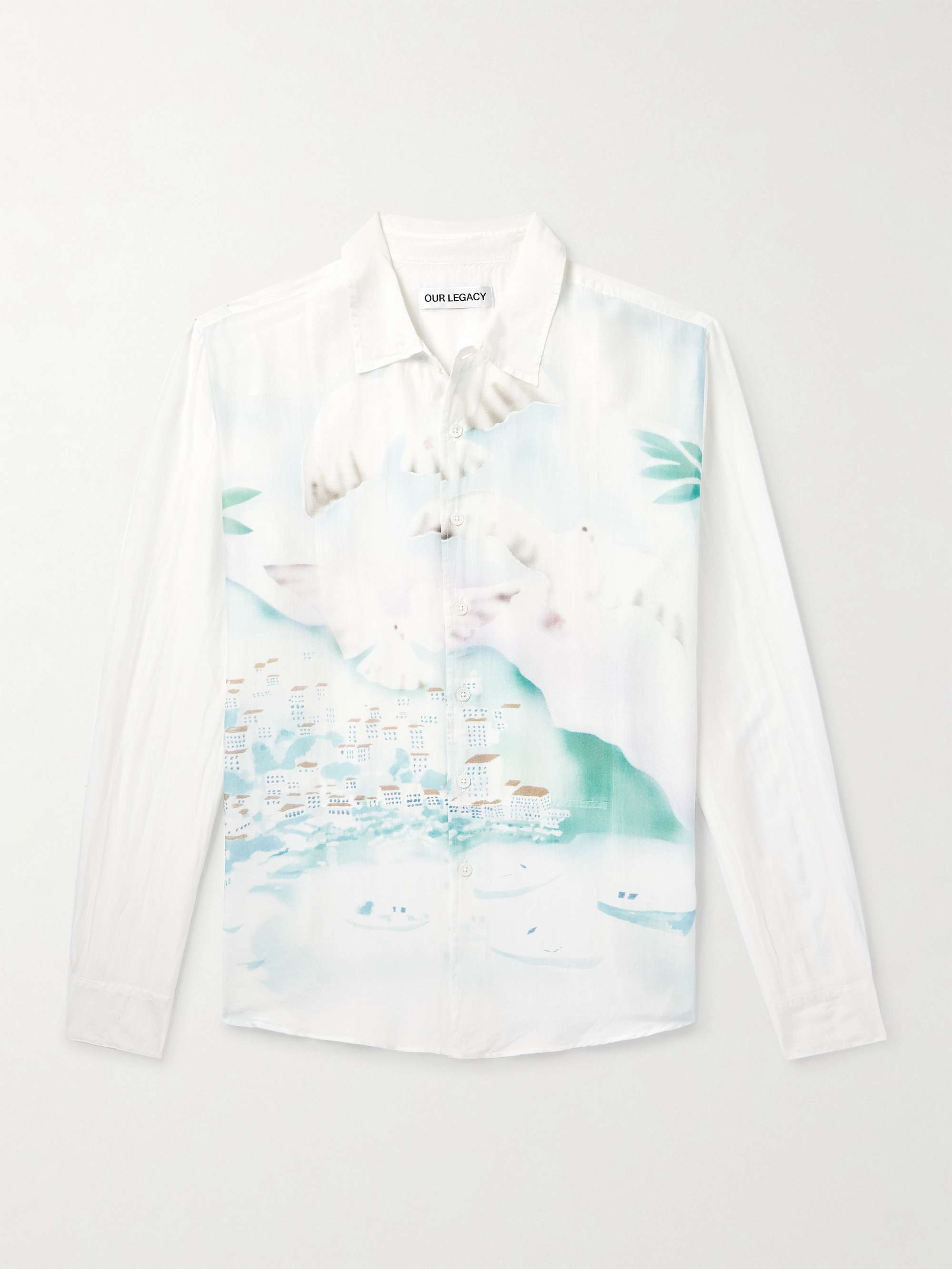 Adorn Printed Cotton and Silk-Blend Shirt hero visual