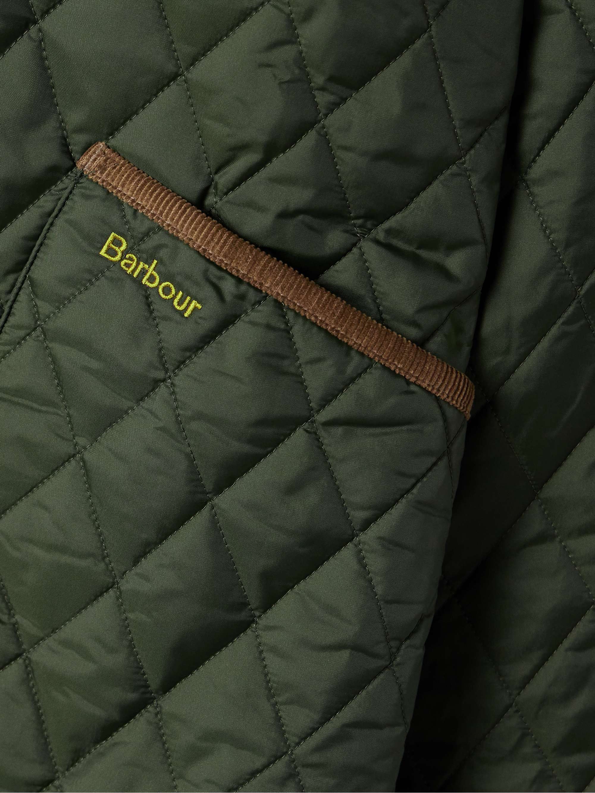 Liddesdale cotton corduroy-trimmed padded quilted shell jacket view
