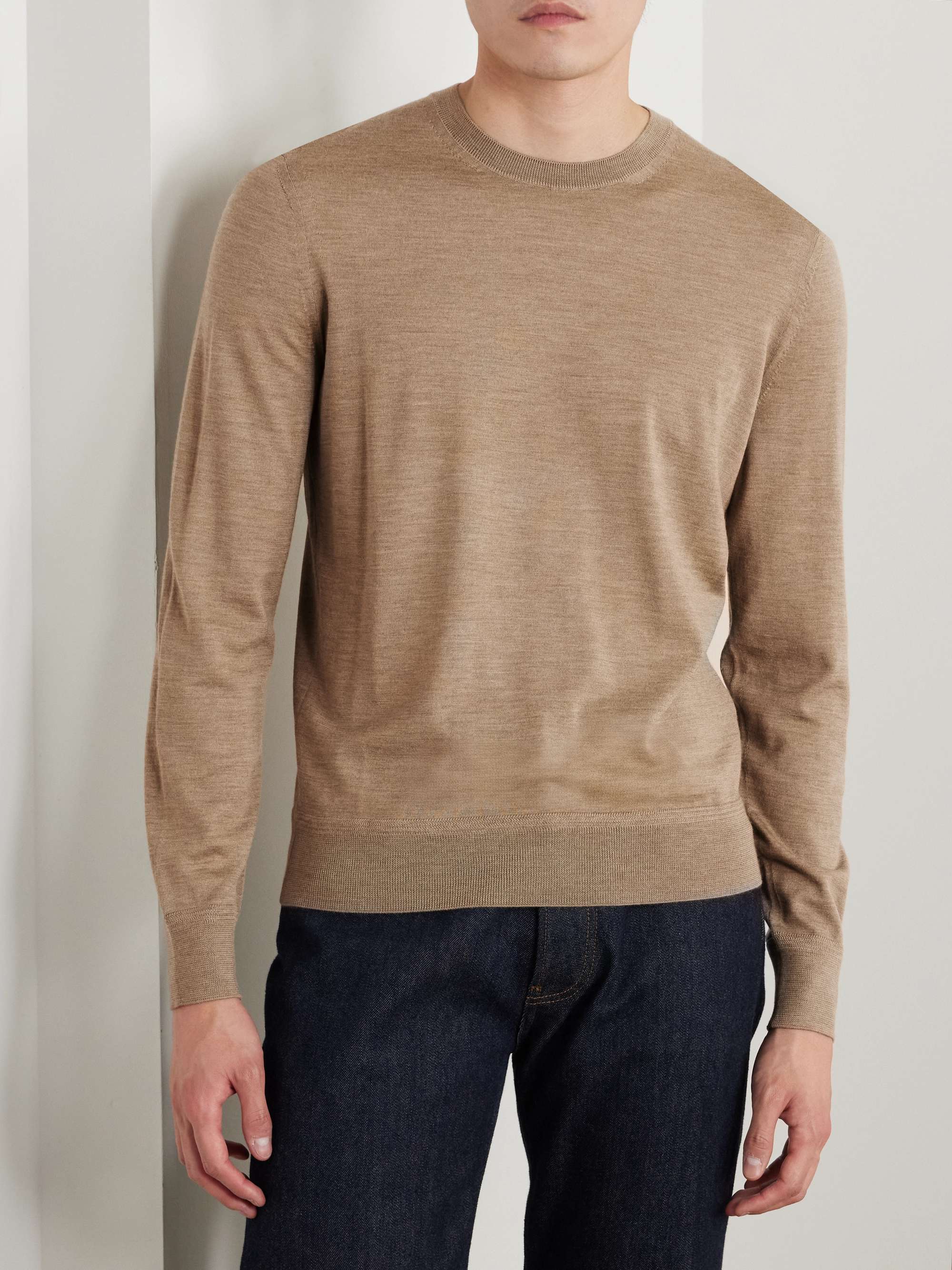 Slim-Fit Wool Sweater view