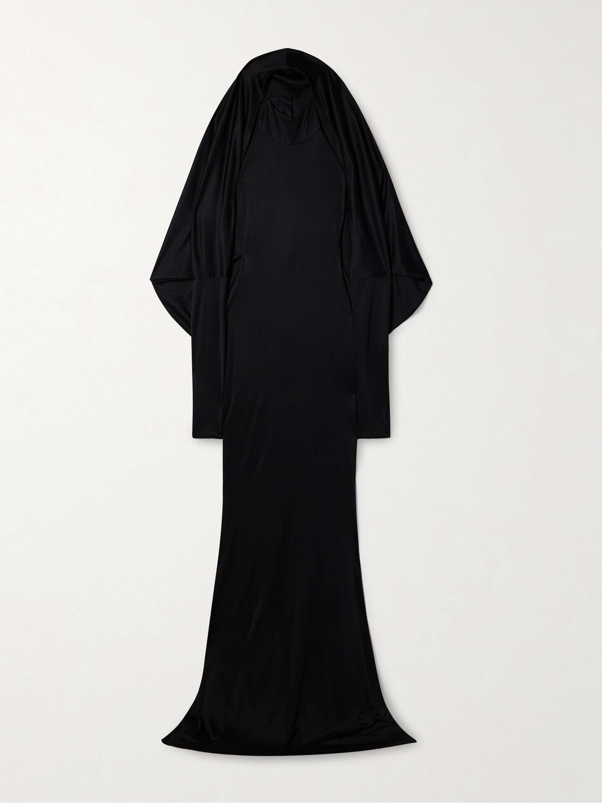 Dominique silk-satin jersey halterneck gown hero visual